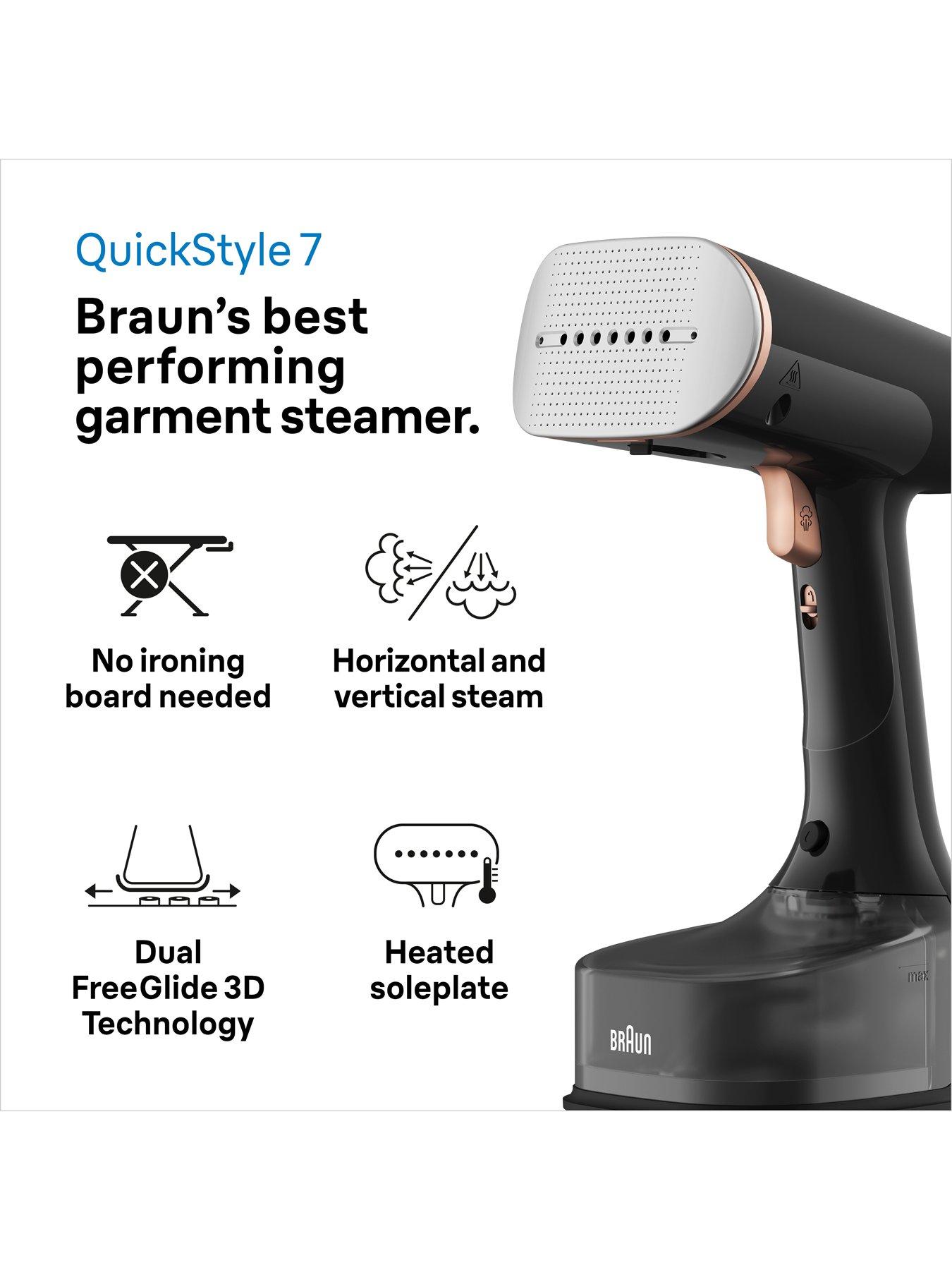 Image 2 of 7 of Braun GS7077 Quick Style 7 Garment Steamer - White