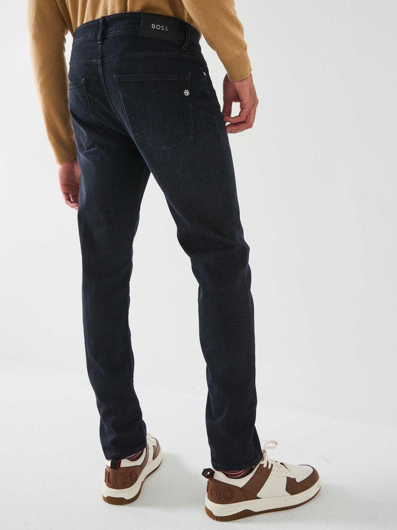  image of boss-h-delaware-slim-fit-jeans-grey