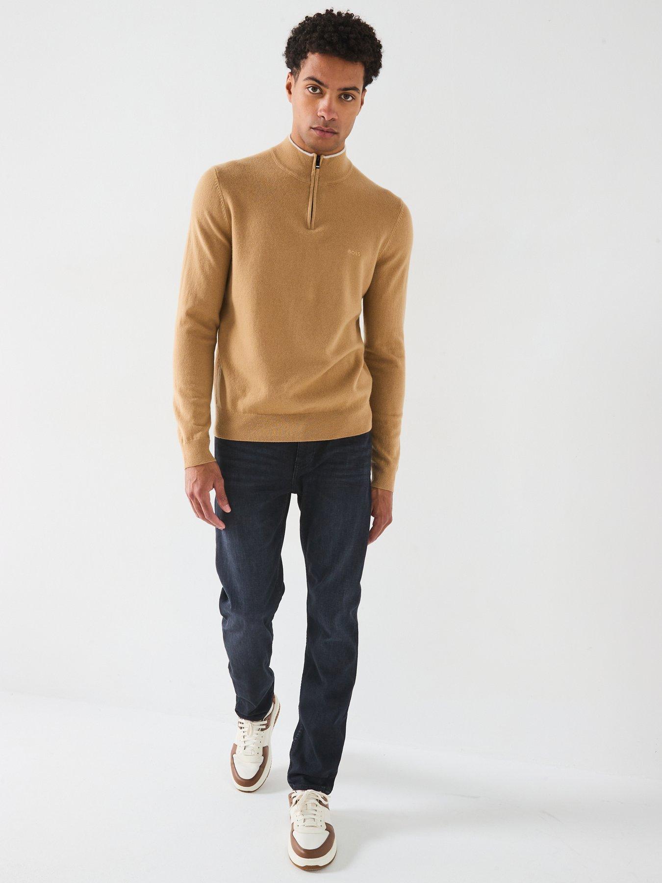  image of boss-h-delaware-slim-fit-jeans-grey