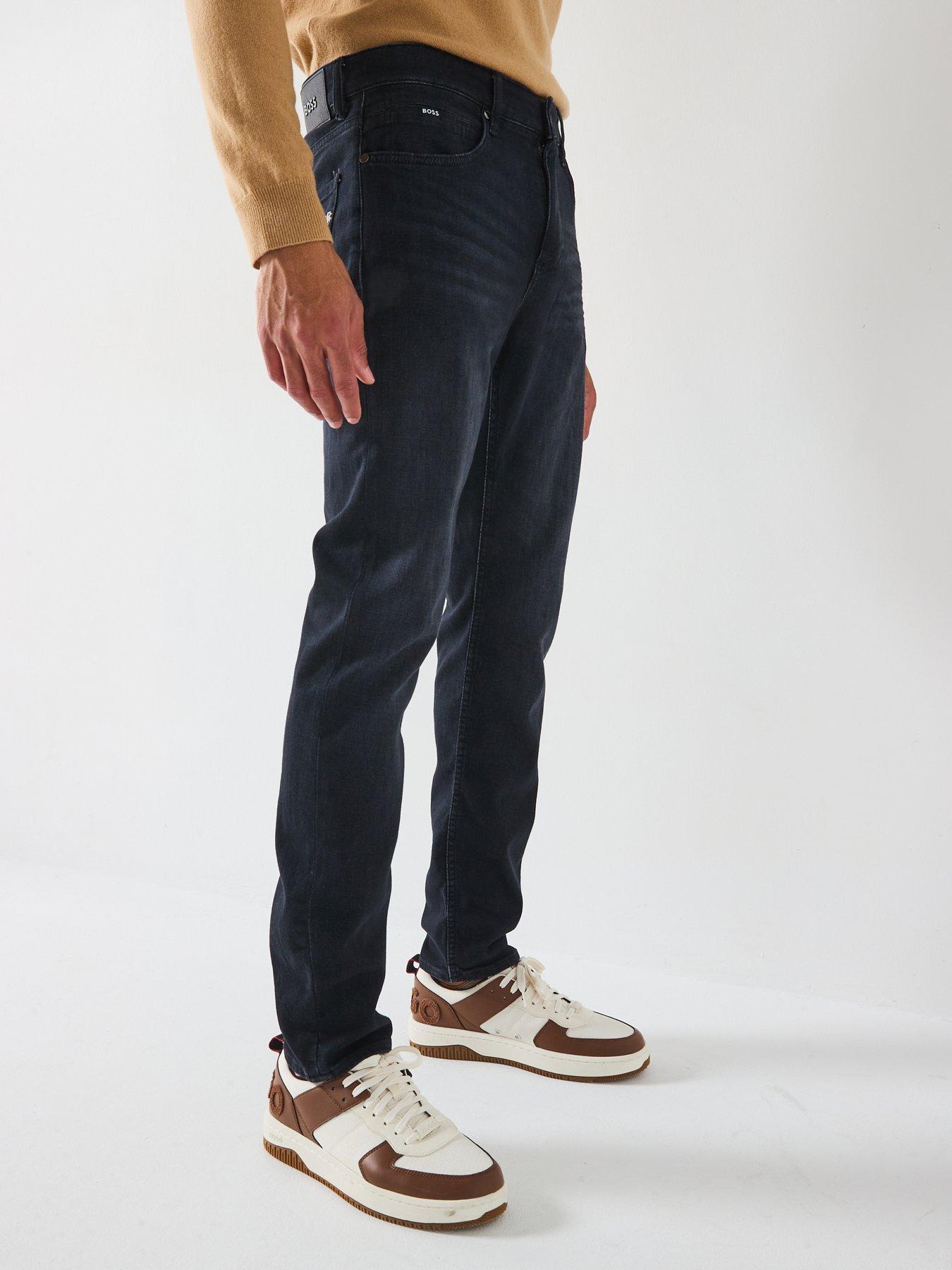  image of boss-h-delaware-slim-fit-jeans-grey