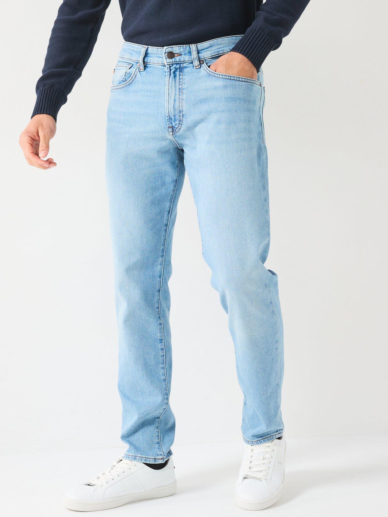  image of boss-remaine-regular-fit-jeans-bright-blue