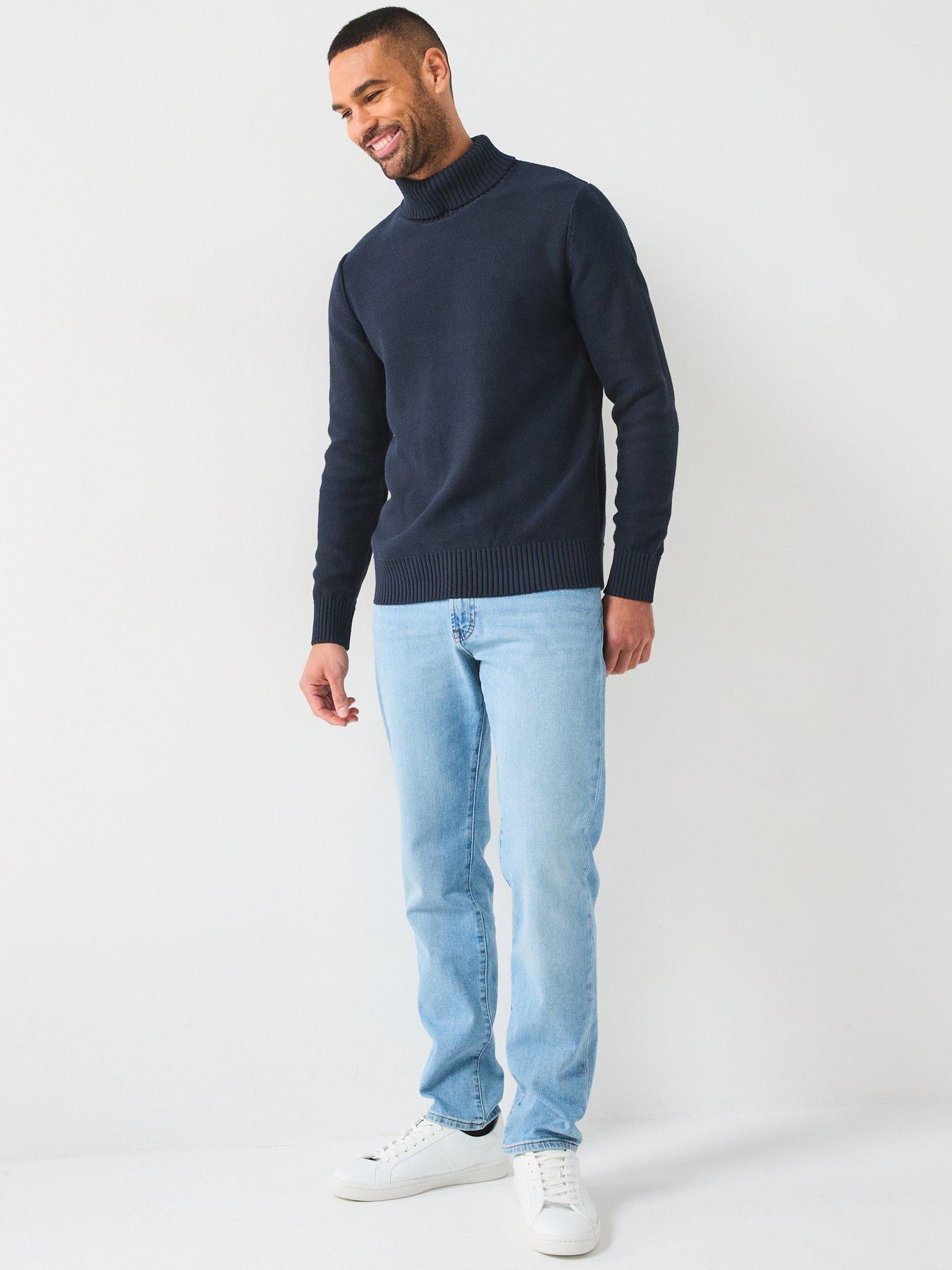  image of boss-remaine-regular-fit-jeans-bright-blue