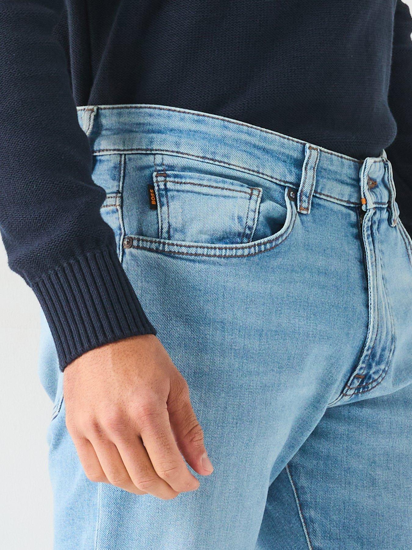  image of boss-remaine-regular-fit-jeans-bright-blue