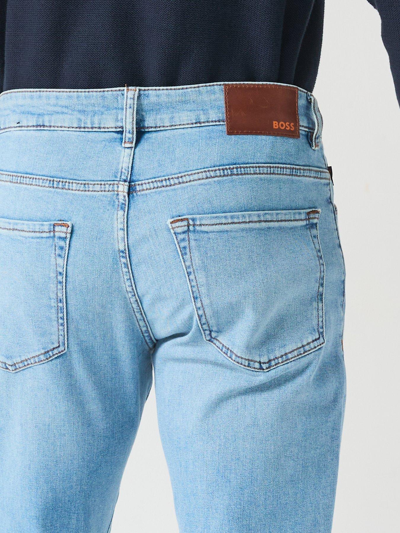  image of boss-remaine-regular-fit-jeans-bright-blue
