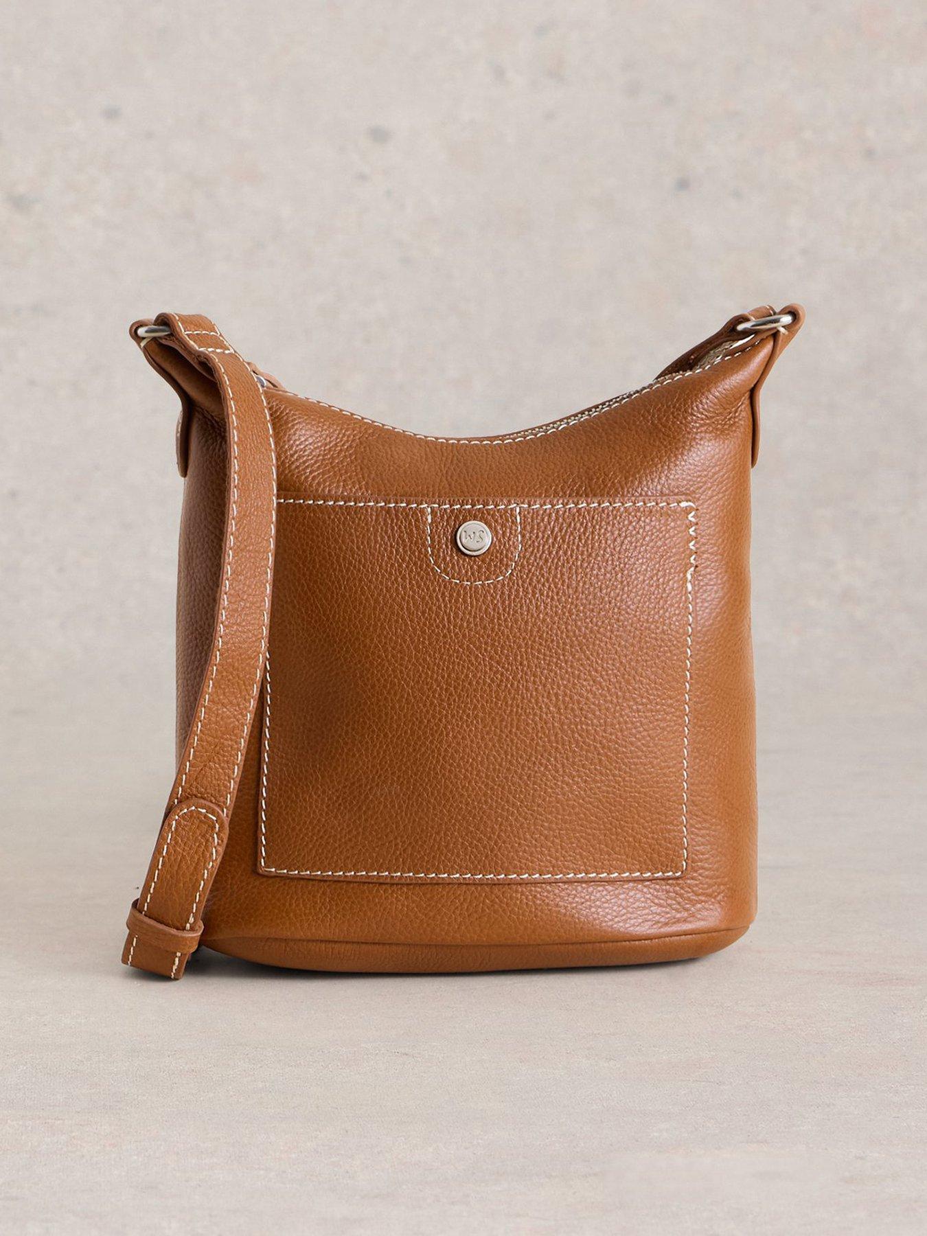  image of white-stuff-mini-fern-leather-crossbody-brown