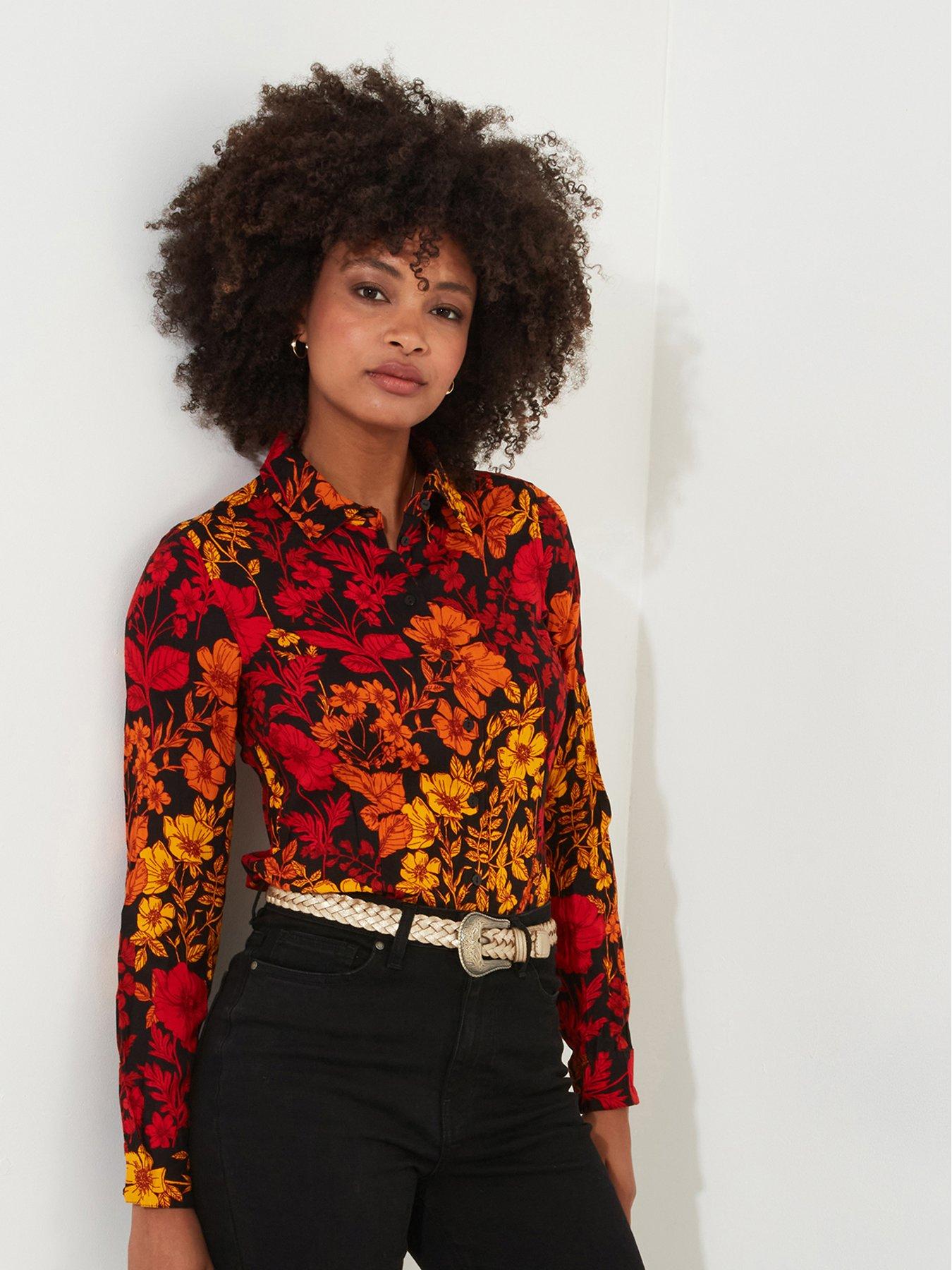 undefined Crinkle Blouse -black
