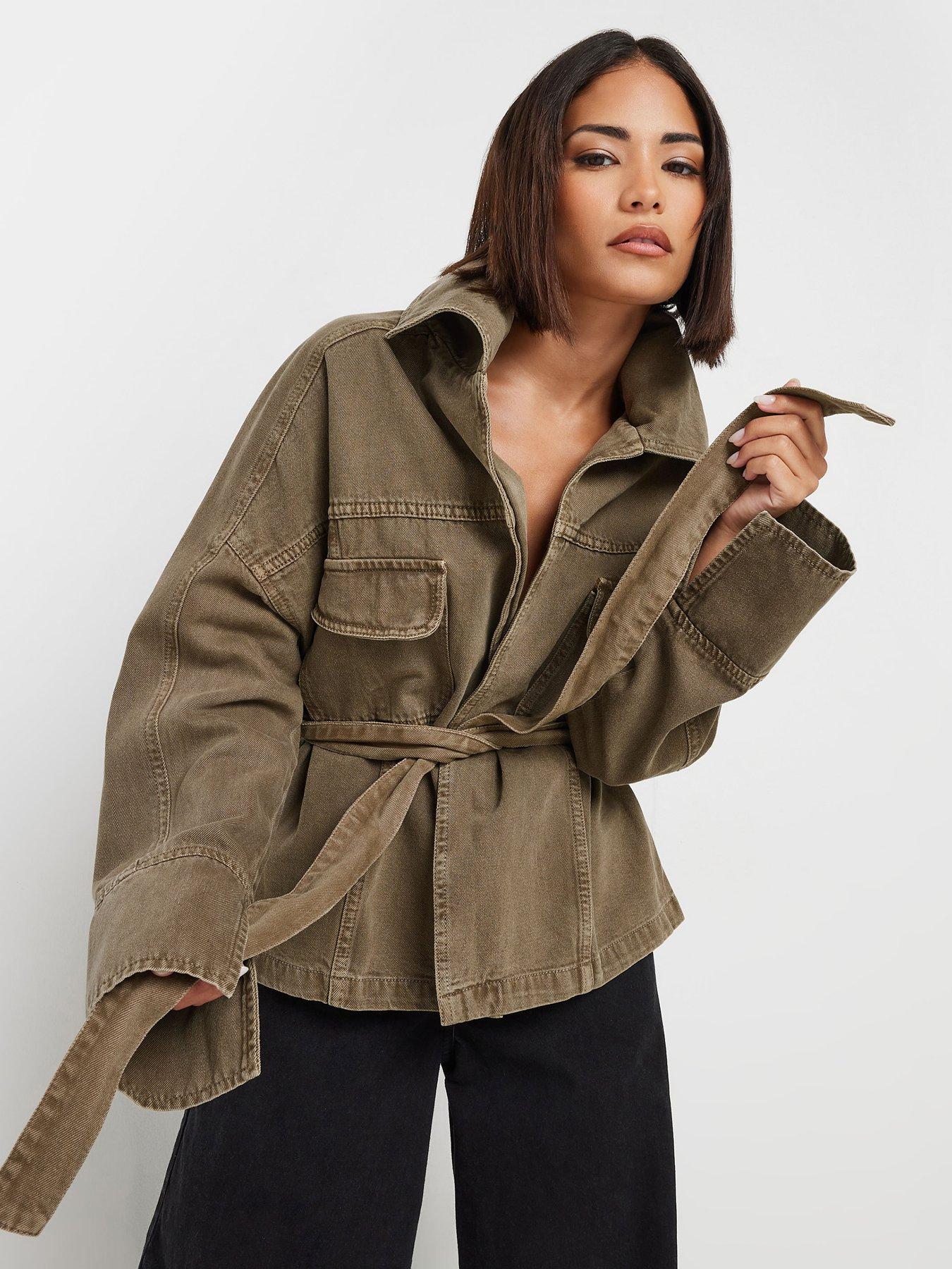 undefined Petite Utility Jacket - Natural