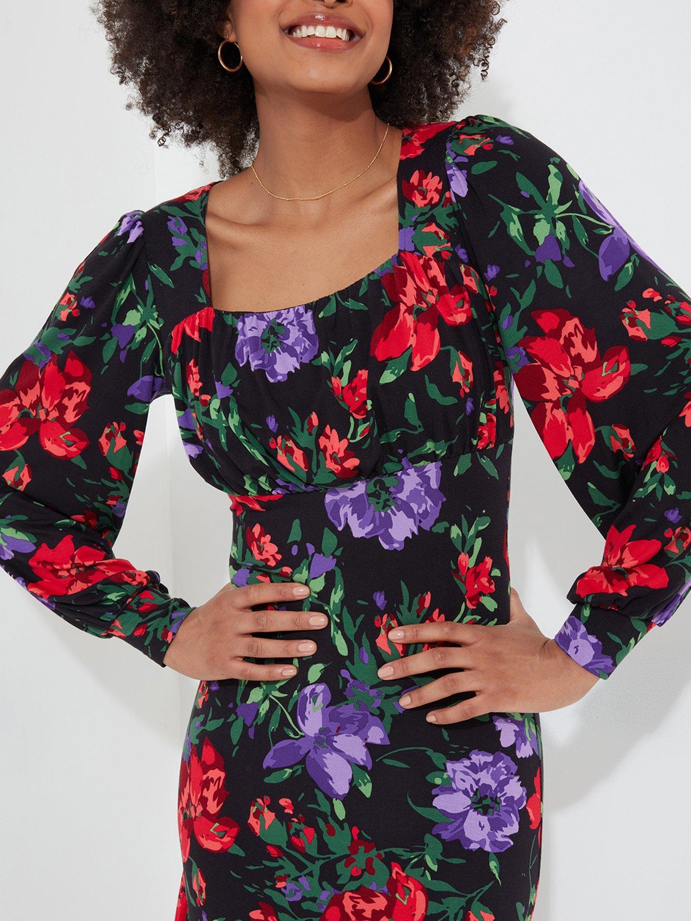  image of joe-browns-shona-floral-print-midaxi-dress-multi