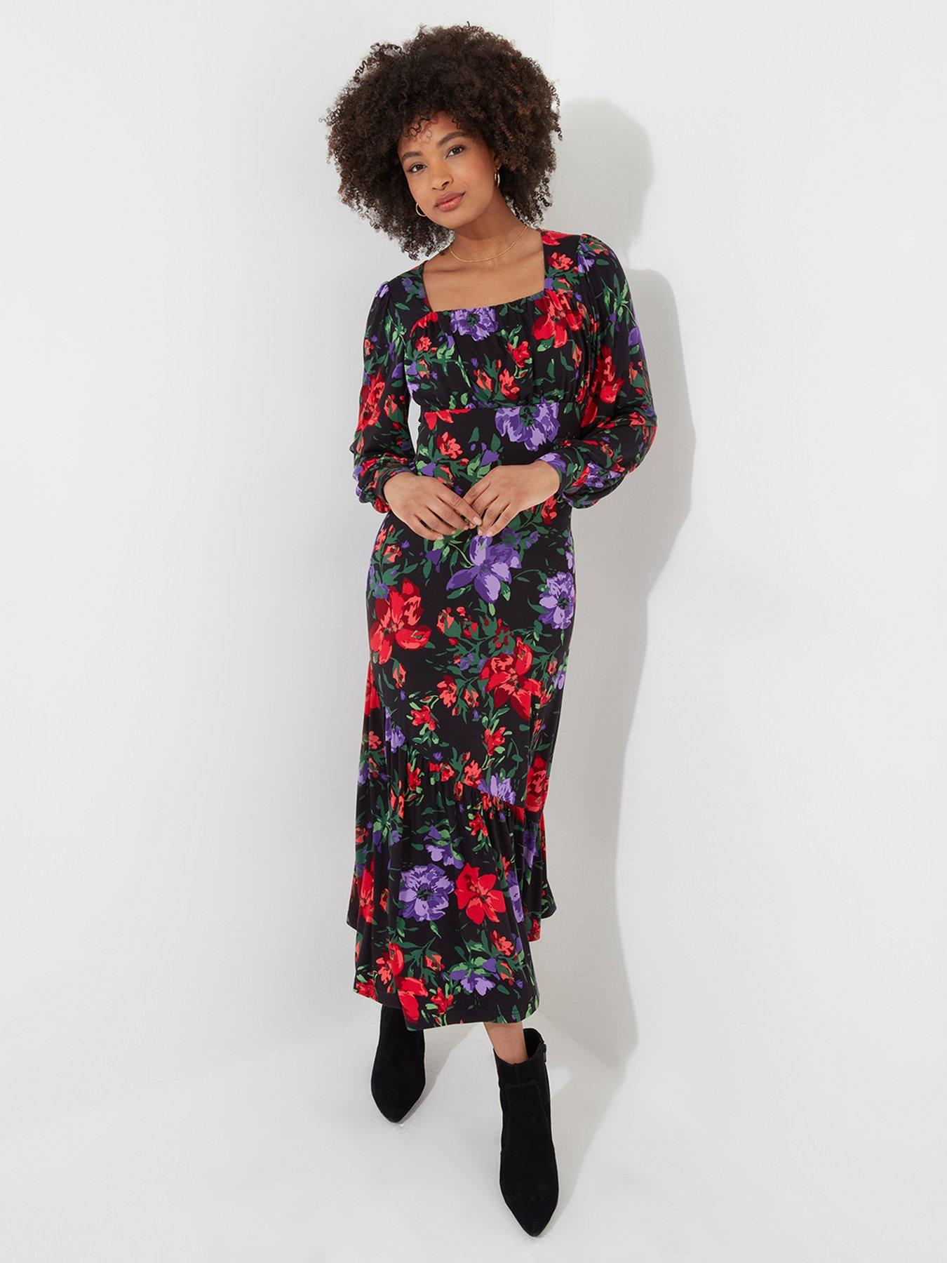  image of joe-browns-shona-floral-print-midaxi-dress-multi