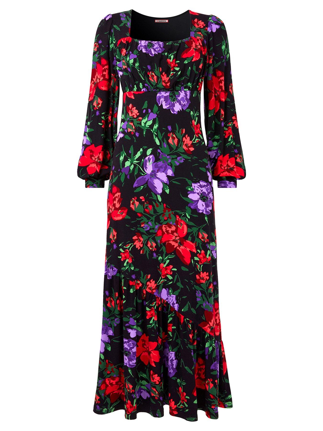  image of joe-browns-shona-floral-print-midaxi-dress-multi