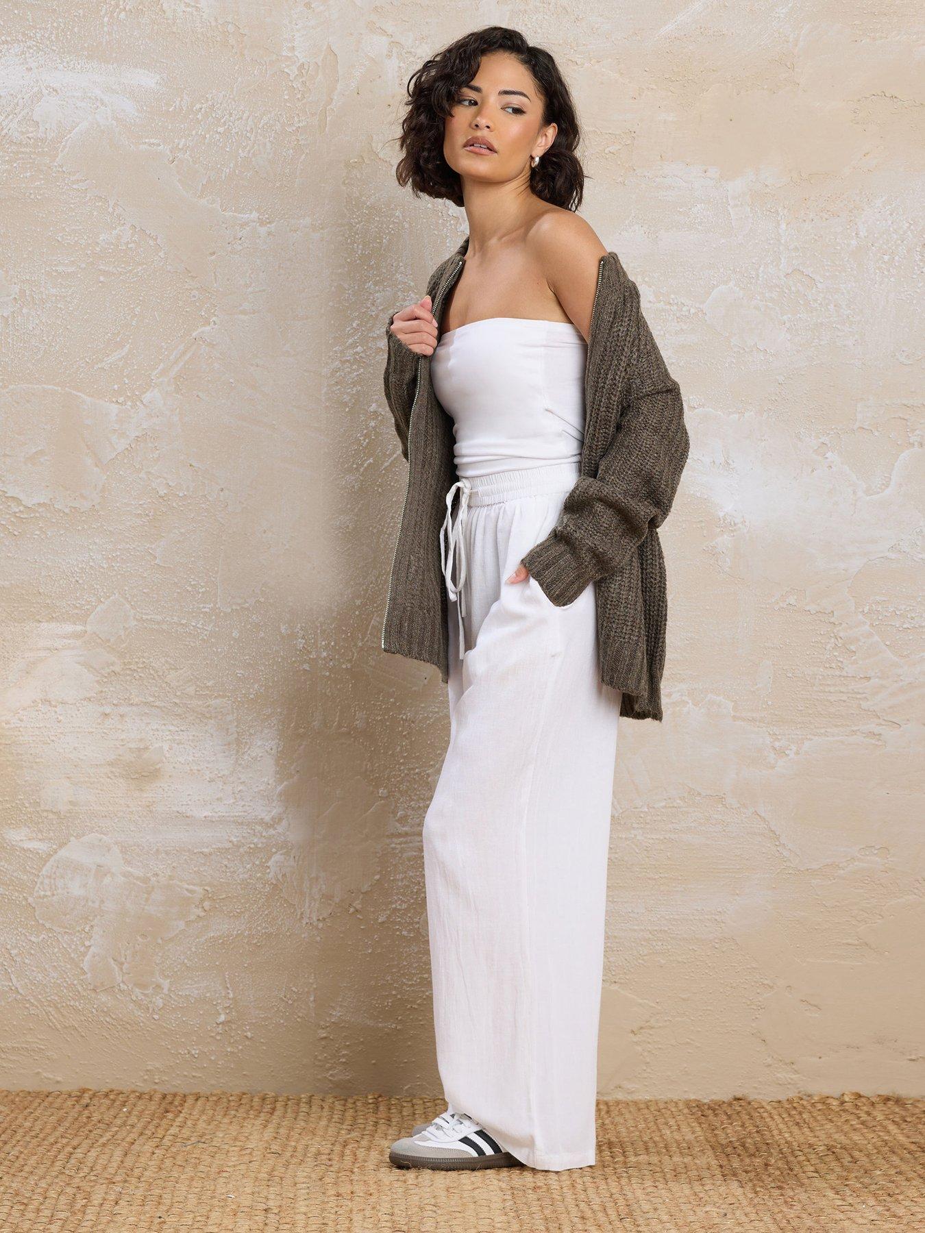  image of pixiegirl-petite-knitted-bomber-brown