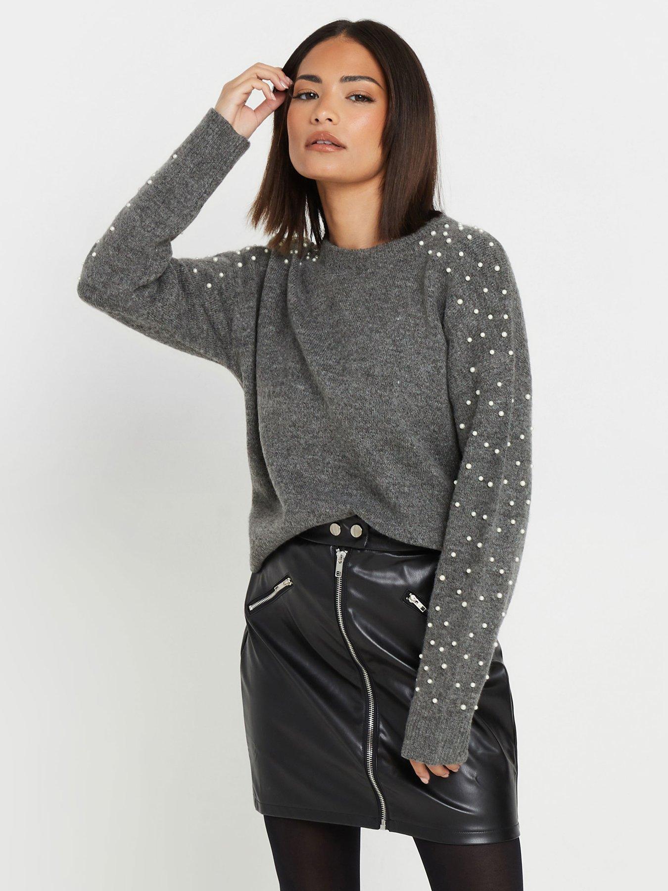 pixiegirl-petite-pearl-jumper-grey