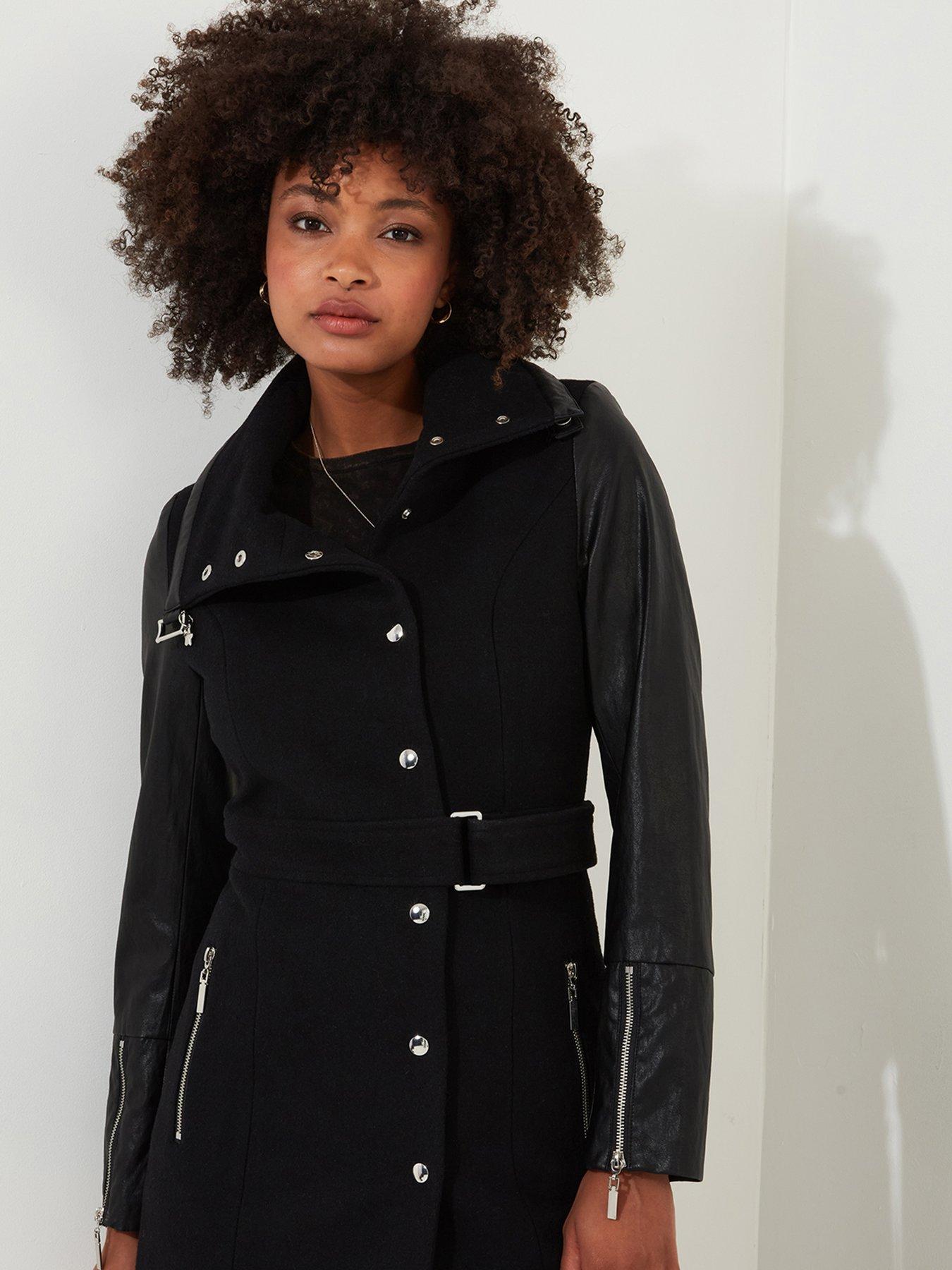 Longline biker coat online