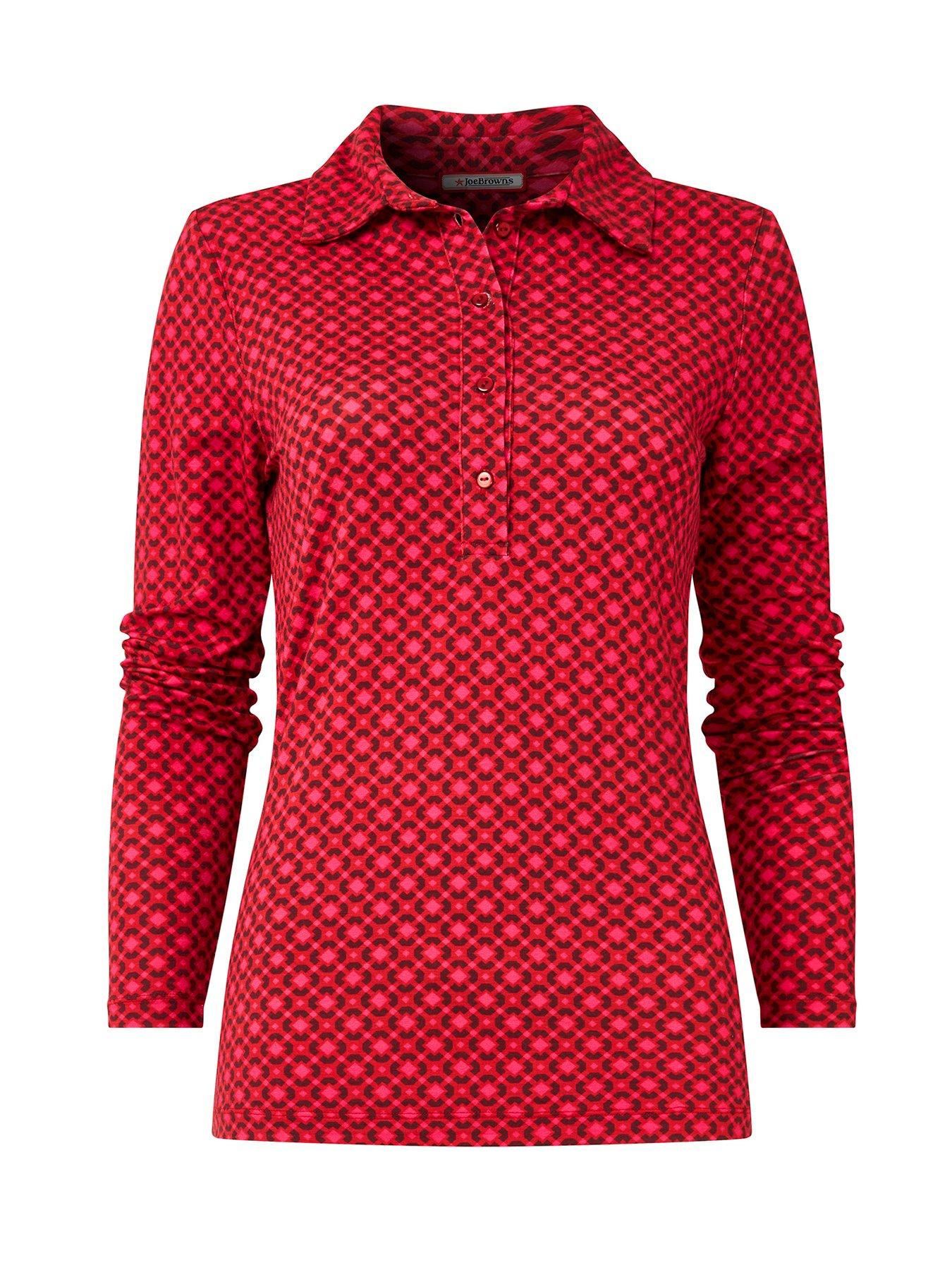  image of joe-browns-lola-geo-jersey-print-top--pink