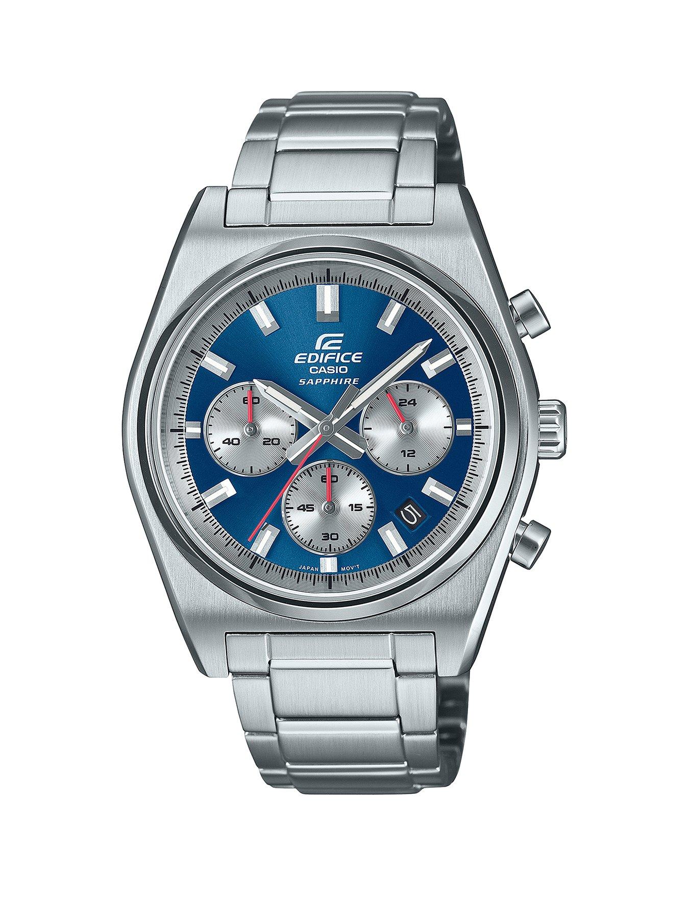 Casio Edifice EFB 730D 1AVUEF Classic Stainless Steel Watch littlewoods
