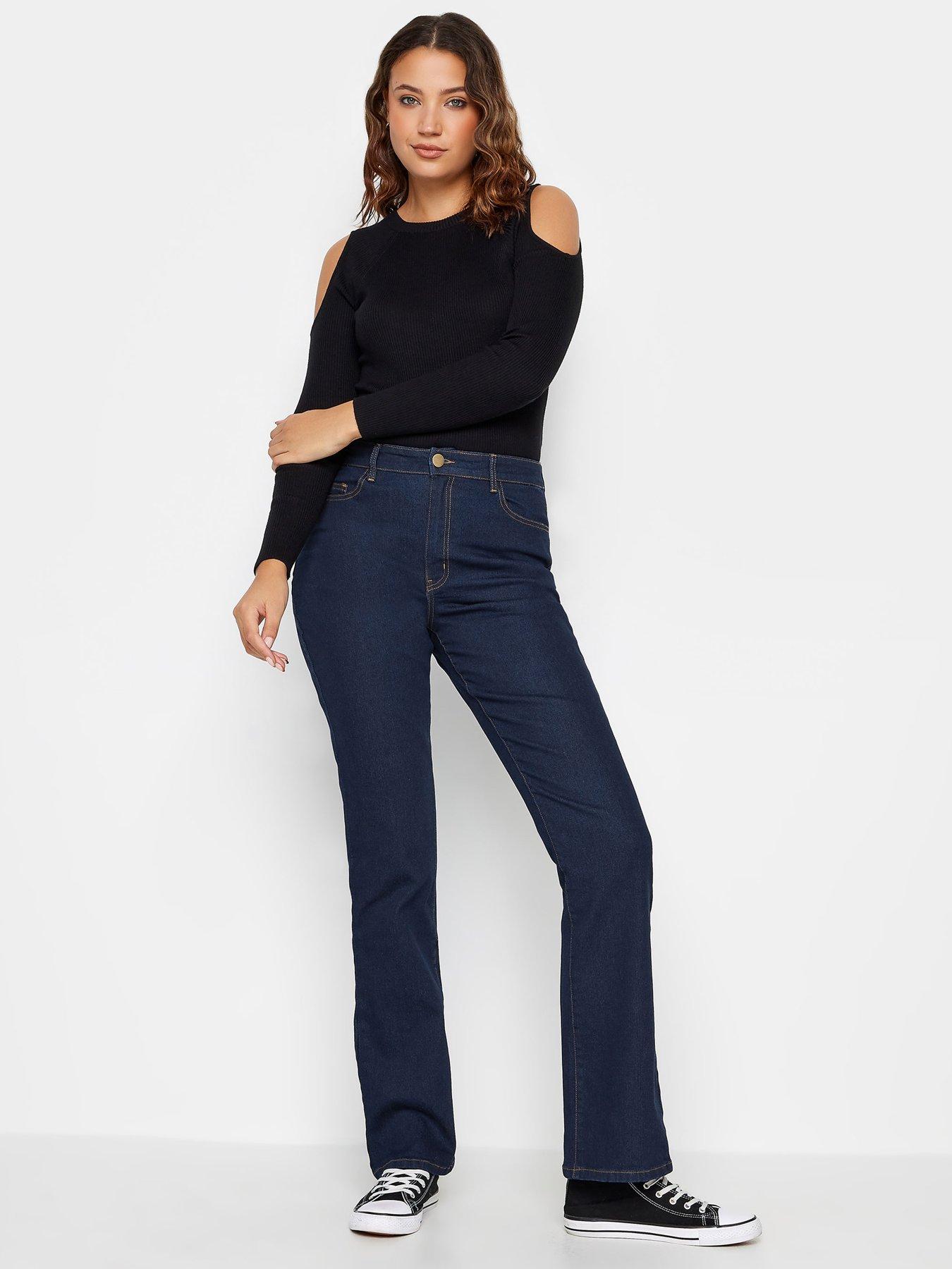  image of long-tall-sally-tall-bootcut-jeans-blue