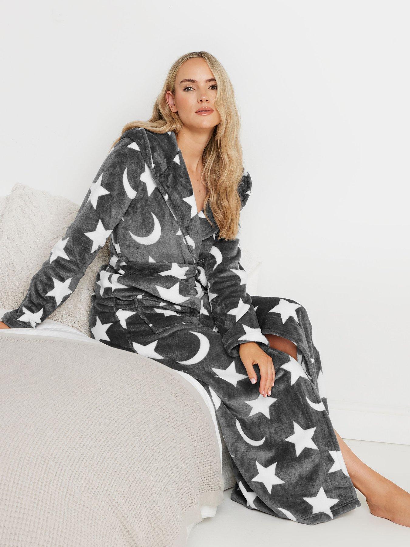  image of long-tall-sally-tall-star-and-moon-hooded-maxi-robe-grey