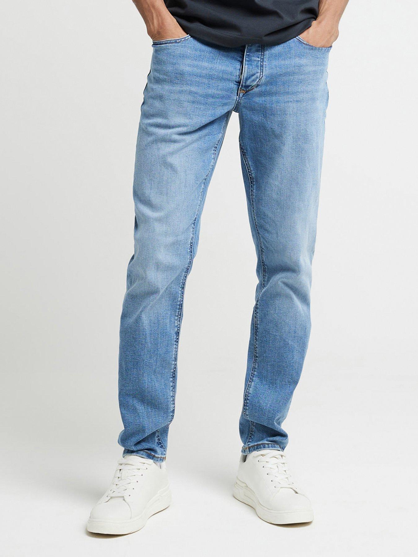 Image 1 of 5 of River Island Slim Maple New Jeans - Blue