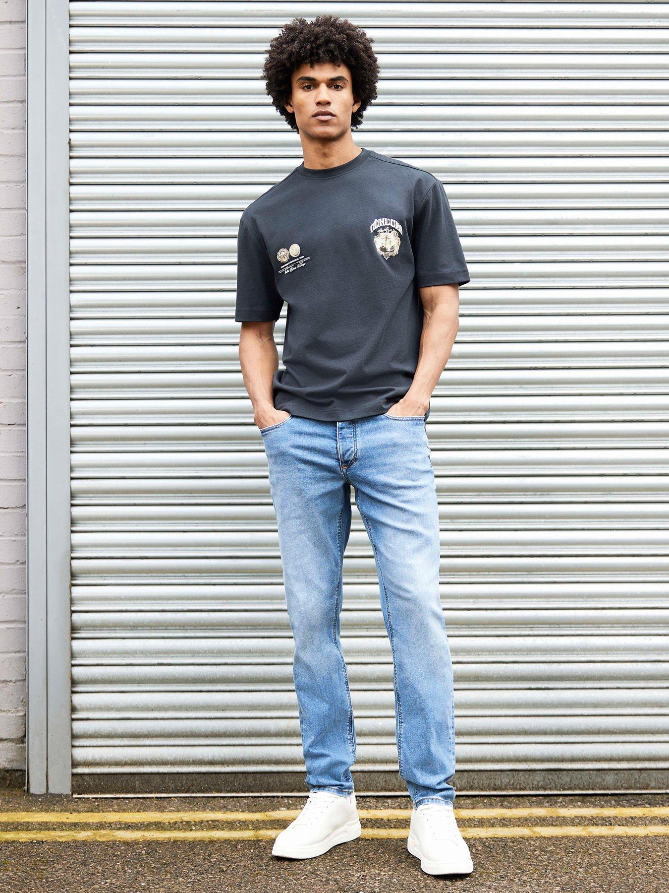 Image 5 of 5 of River Island Slim Maple New Jeans - Blue