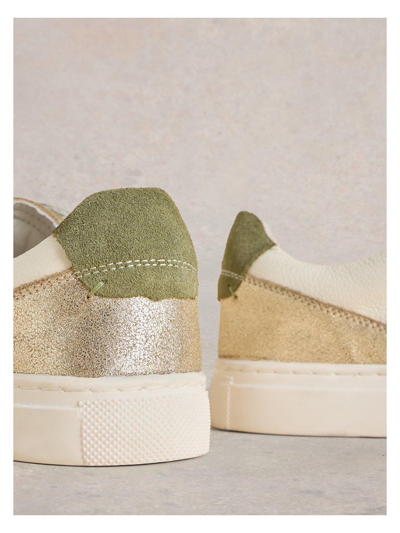 Image 4 of 4 of White Stuff Toni Leather Trainer - White