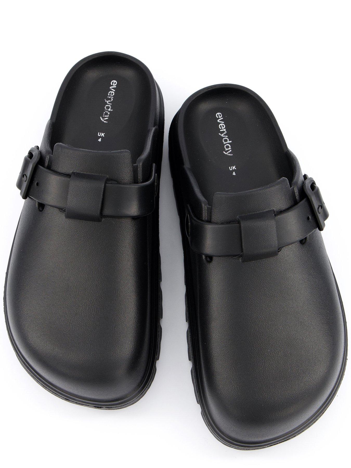  image of everyday-eva-closed-toe-clog-with-buckle-black
