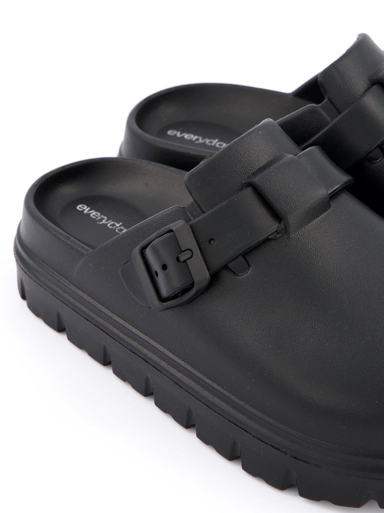  image of everyday-eva-closed-toe-clog-with-buckle-black
