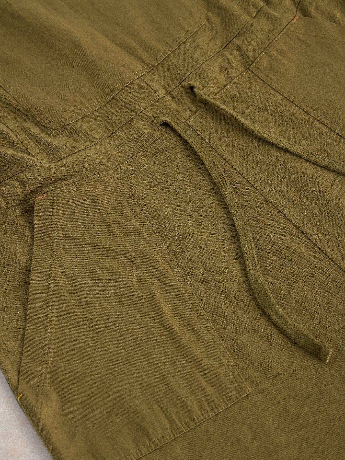  image of white-stuff-daphne-jersey-dungarees-green