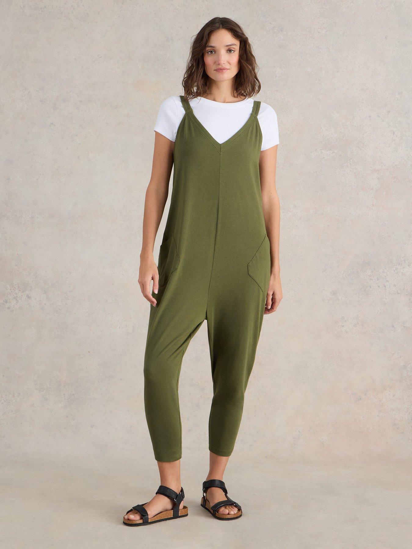 undefined Selina Jersey Jumpsuit - Green