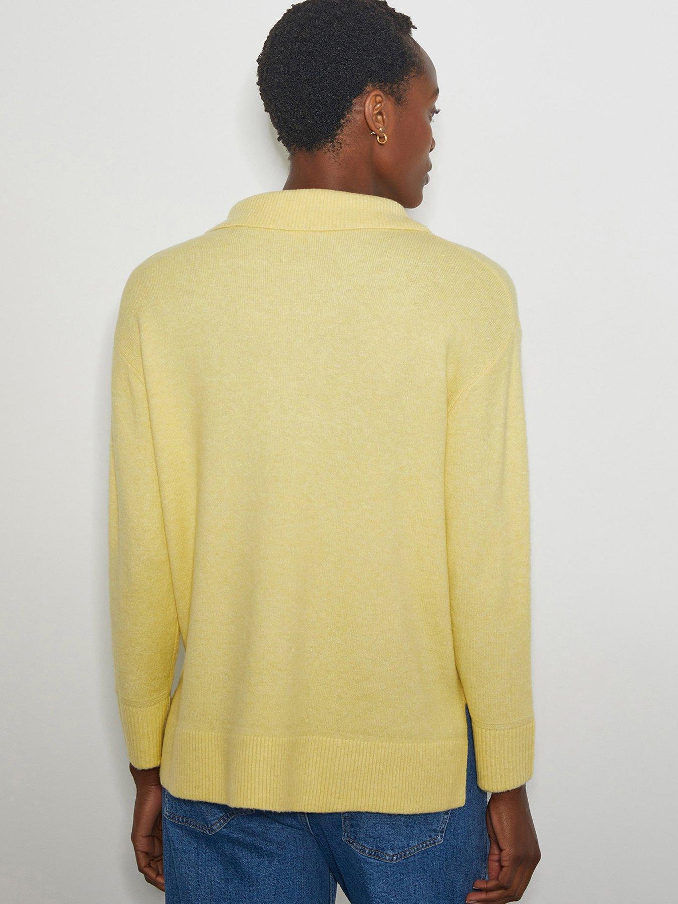Image 2 of 4 of Monsoon Carla Collar Jumper - Yellow