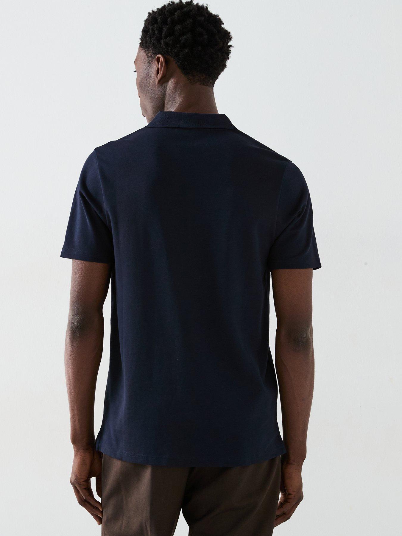 stillFront image of very-man-interlock-notch-polo-navy