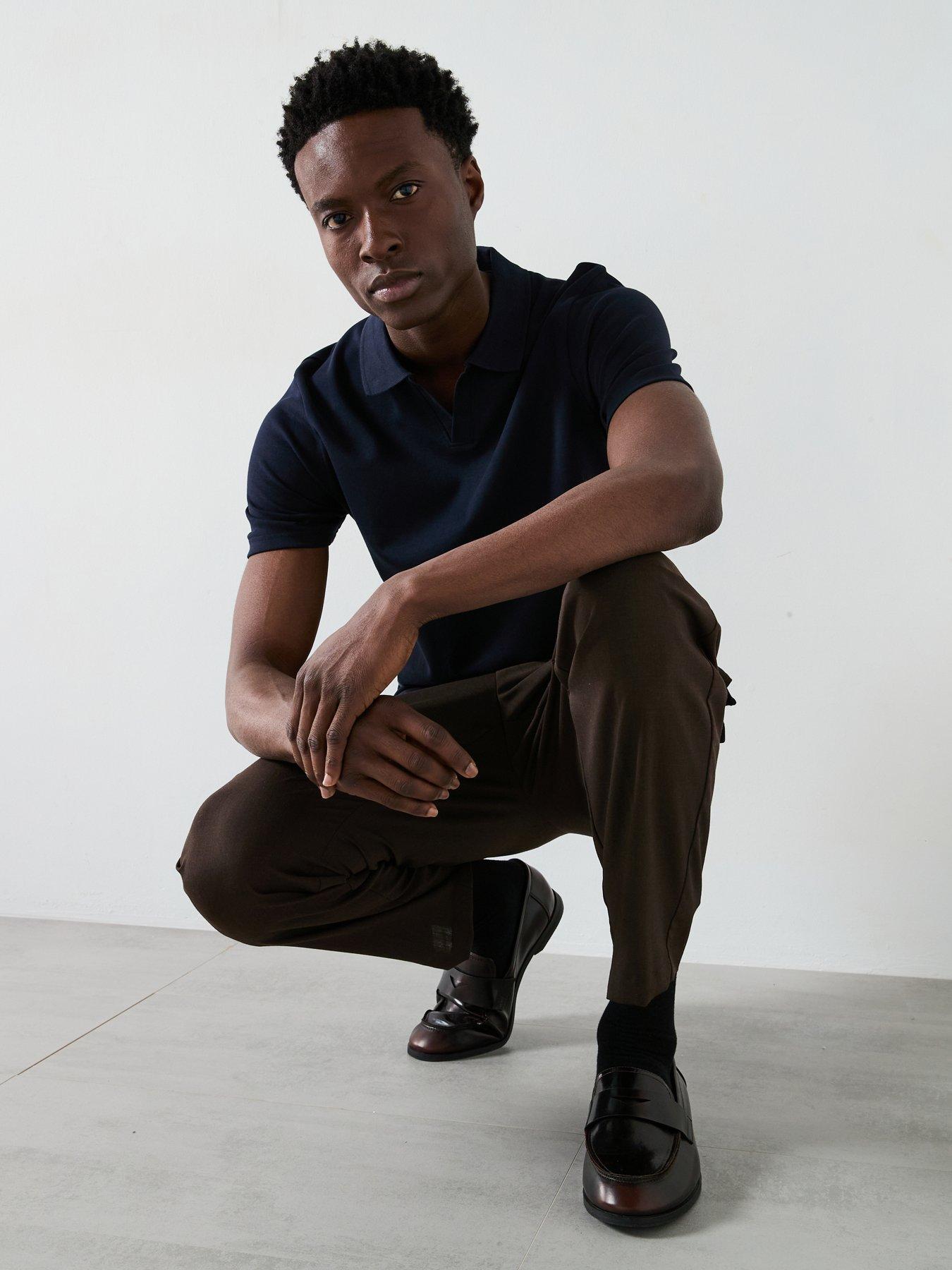  image of very-man-interlock-notch-polo-navy