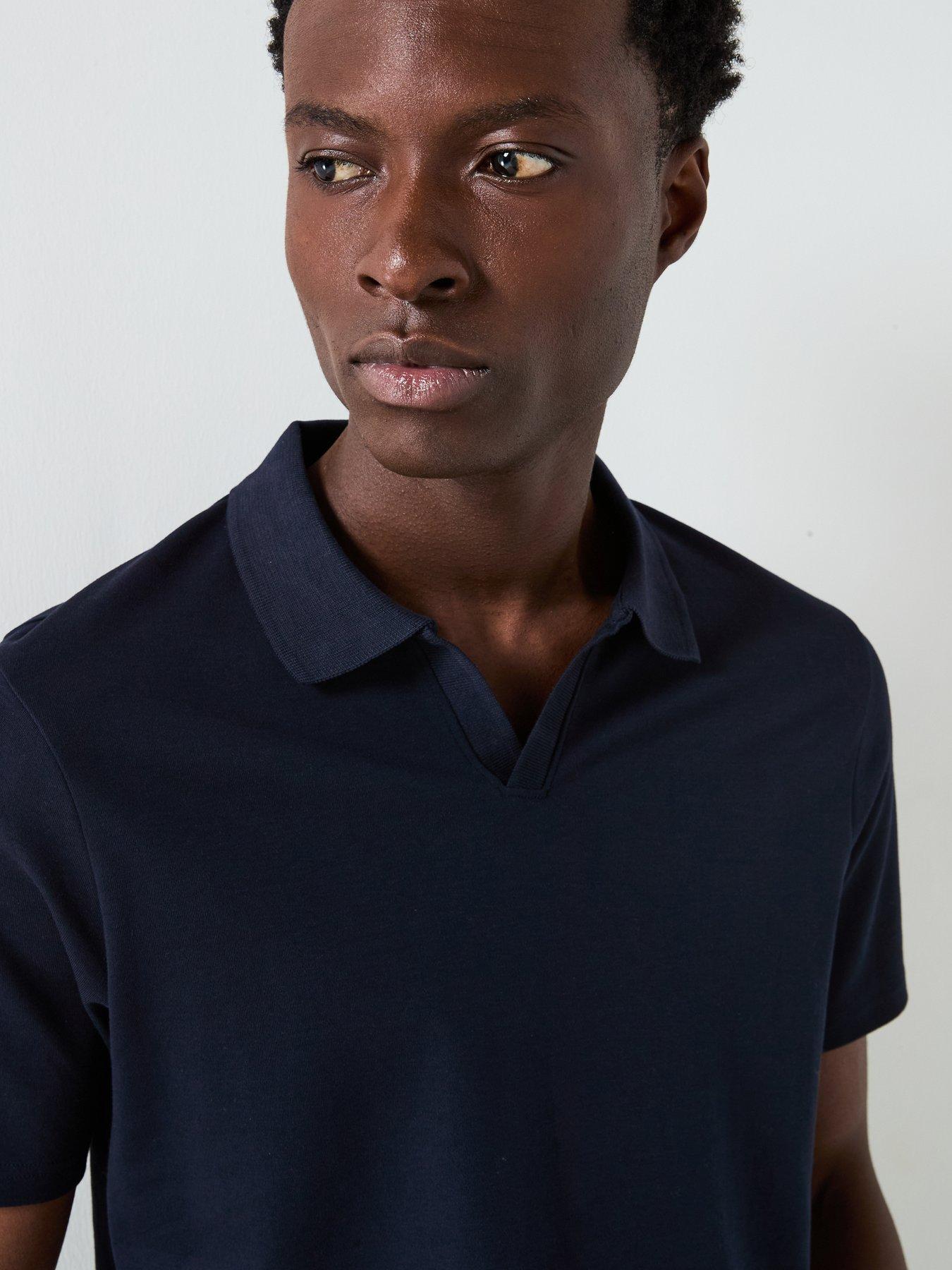  image of very-man-interlock-notch-polo-navy