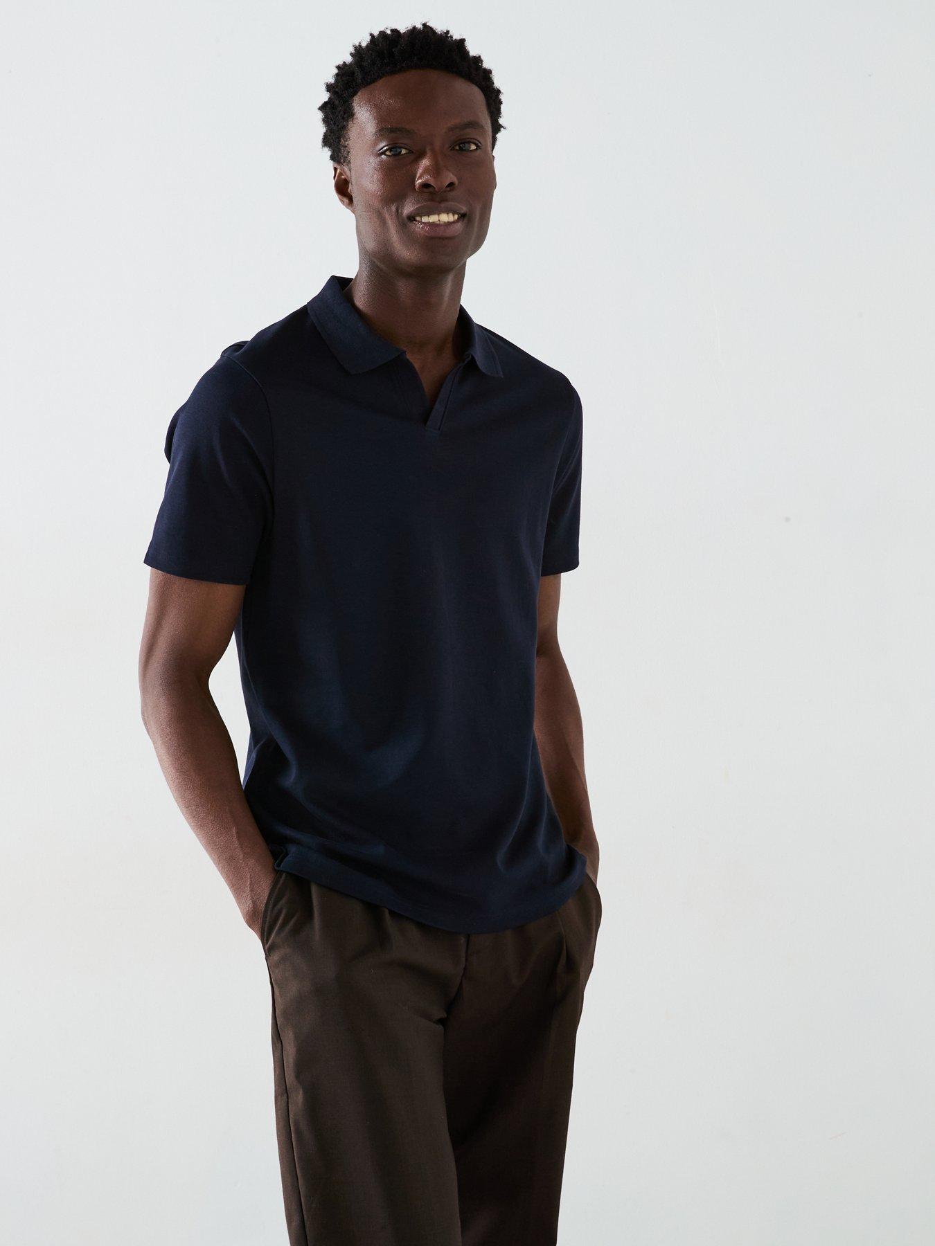  image of very-man-interlock-notch-polo-navy