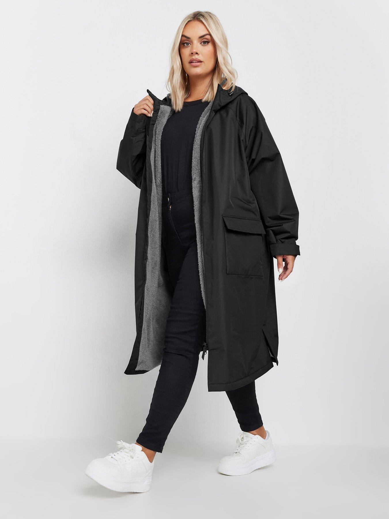 image of yours-curve-waterproof-changing-robe-black