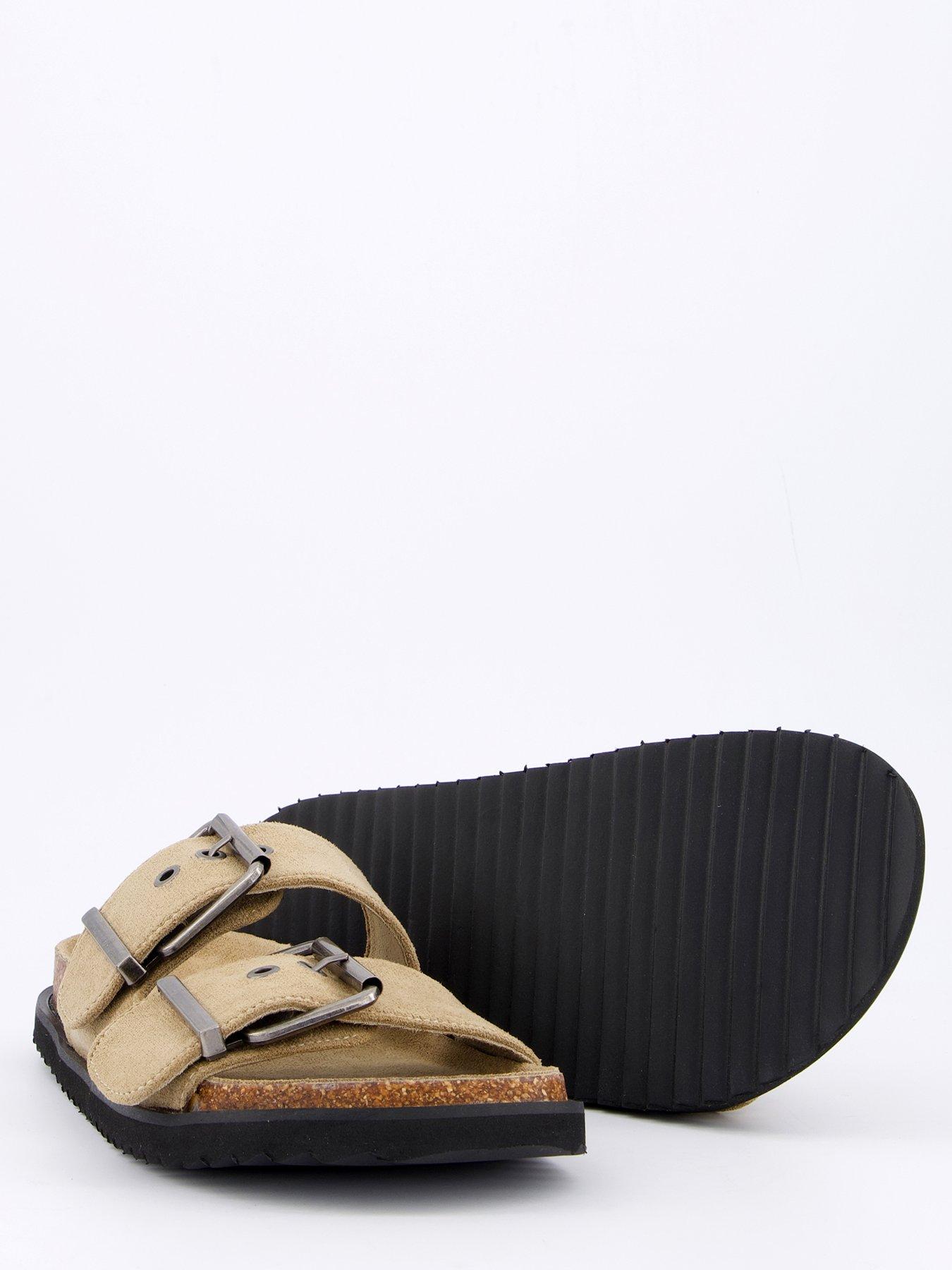  image of everyday-extra-wide-fit-footbed-sandals-taupe