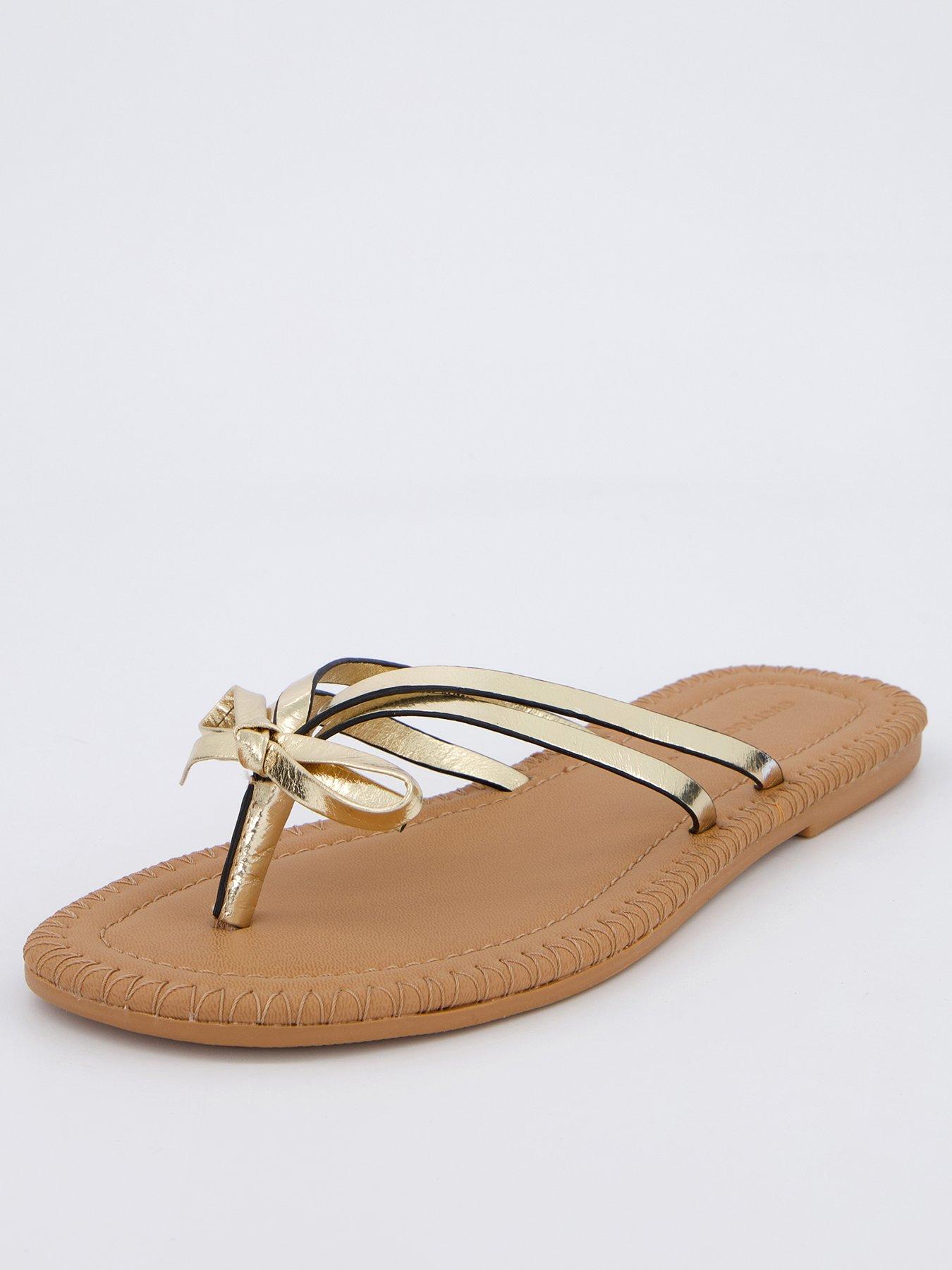 everyday-leather-bow-toe-post-sandal-gold
