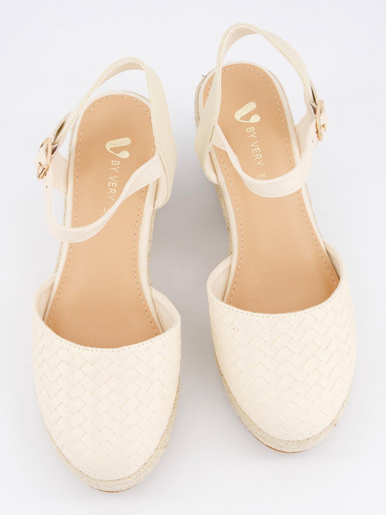  image of v-by-very-wide-fit-closed-toe-weave-espadrille-sandal-cream