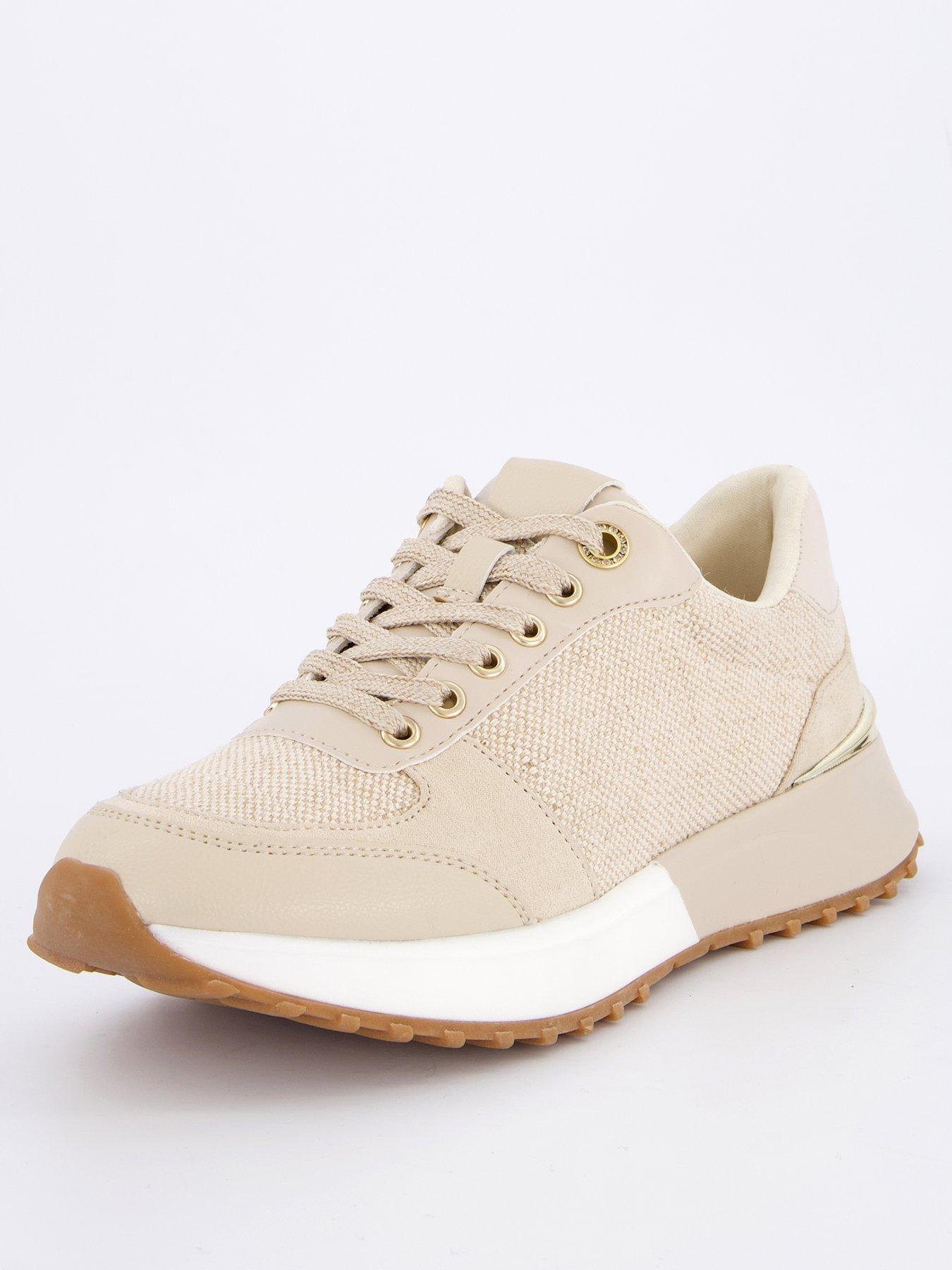  image of v-by-very-canvas-wedge-trainer-beige