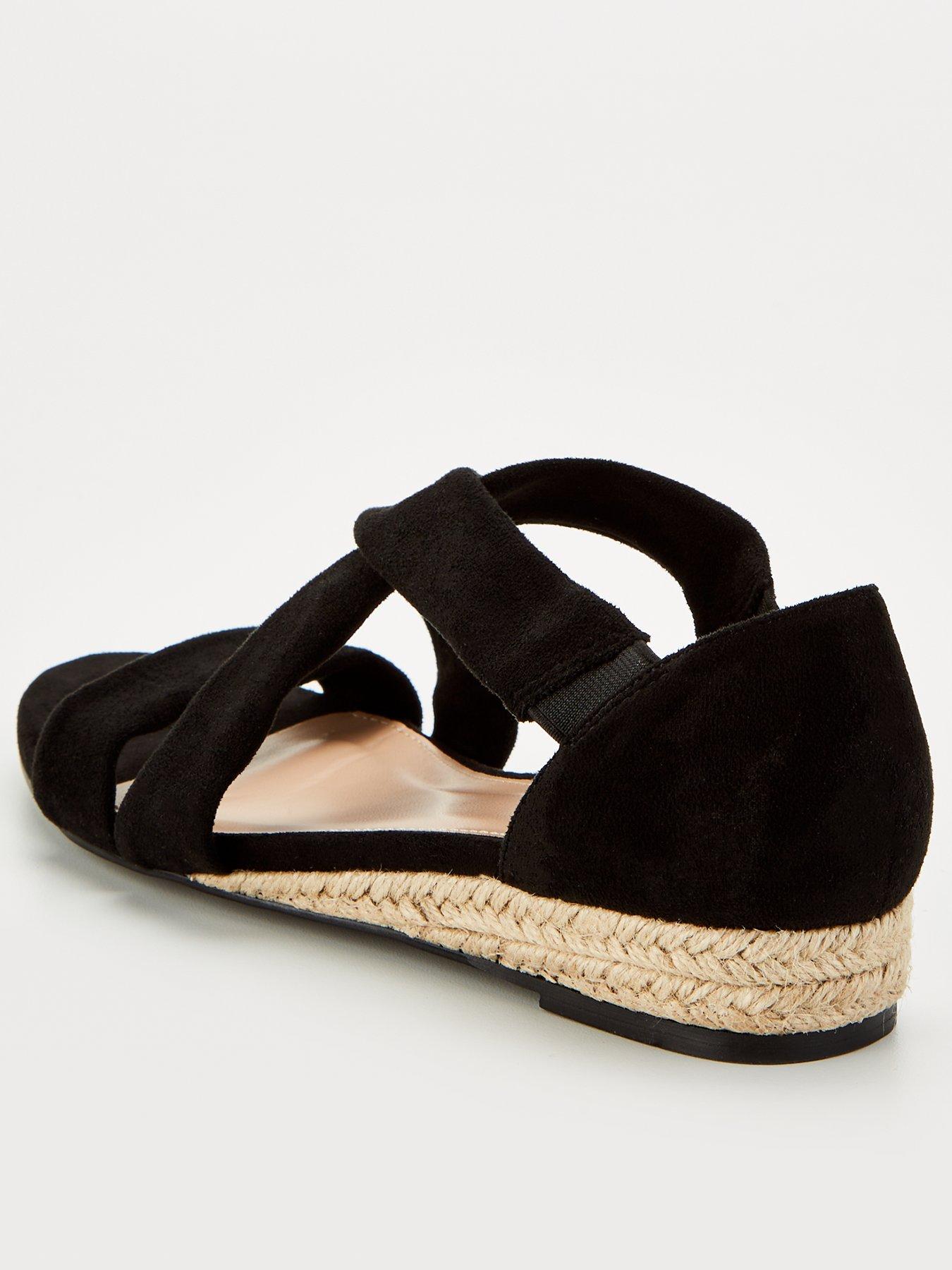  image of everyday-slither-wedge-strappy-sandal-black