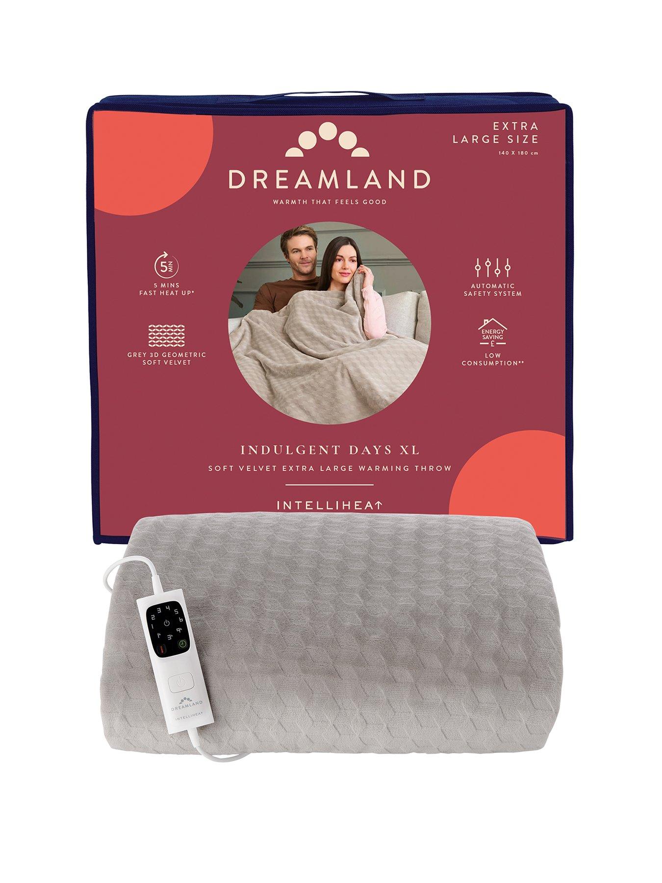 undefined Indulgent Days XL Warming Throw- Light Grey
