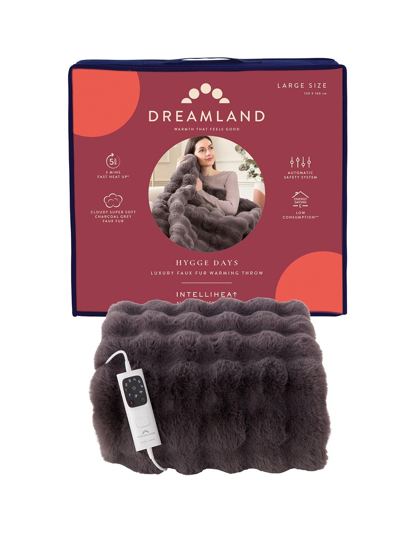  image of dreamland-hygge-days-warming-throw--dark-grey