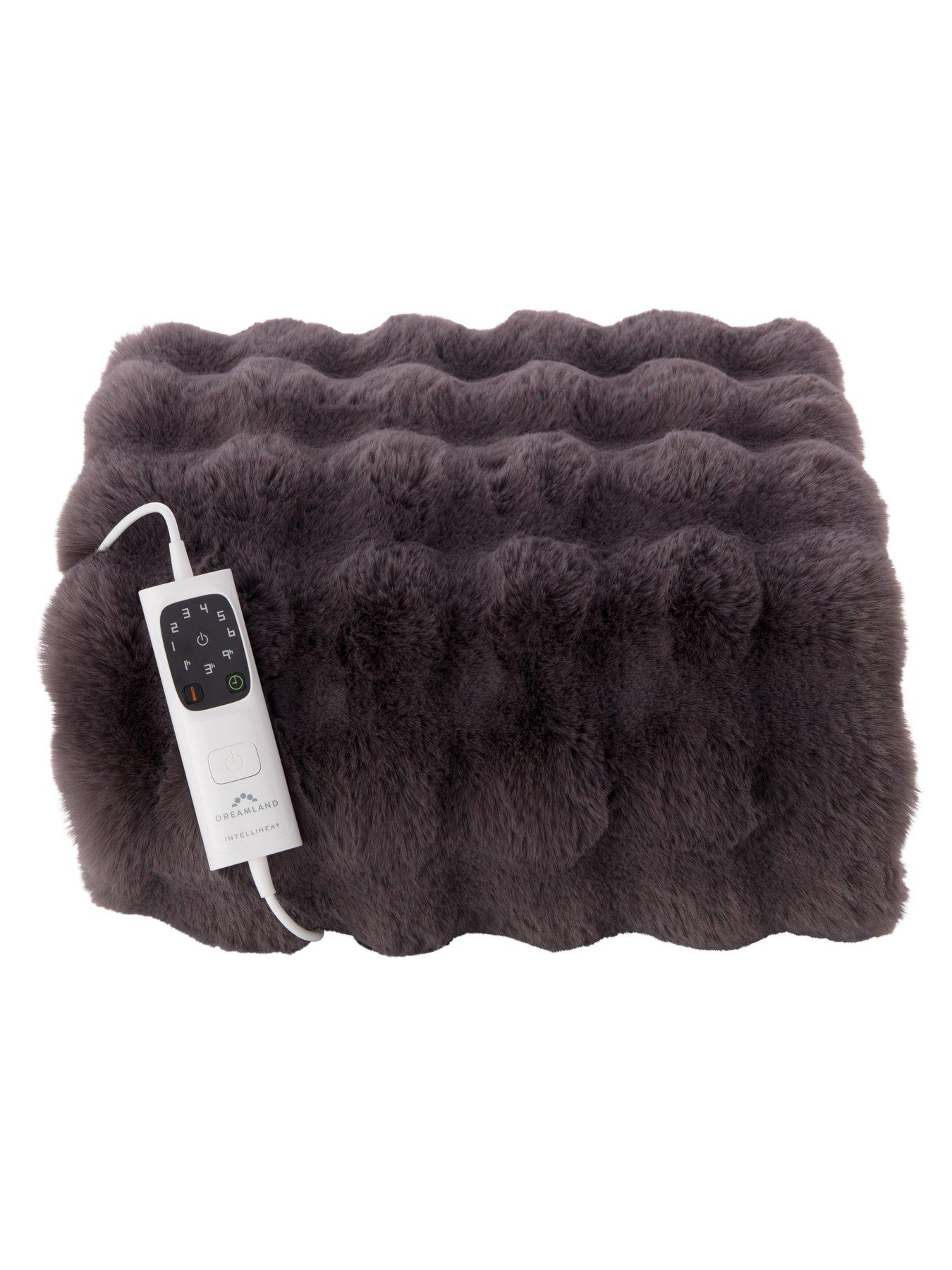  image of dreamland-hygge-days-warming-throw--dark-grey