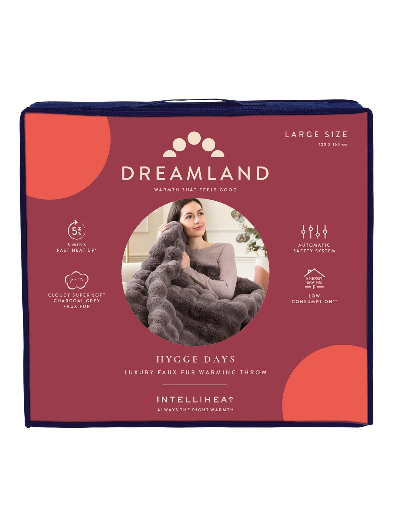 Image 5 of 6 of Dreamland Hygge Days Warming Throw- Dark Grey