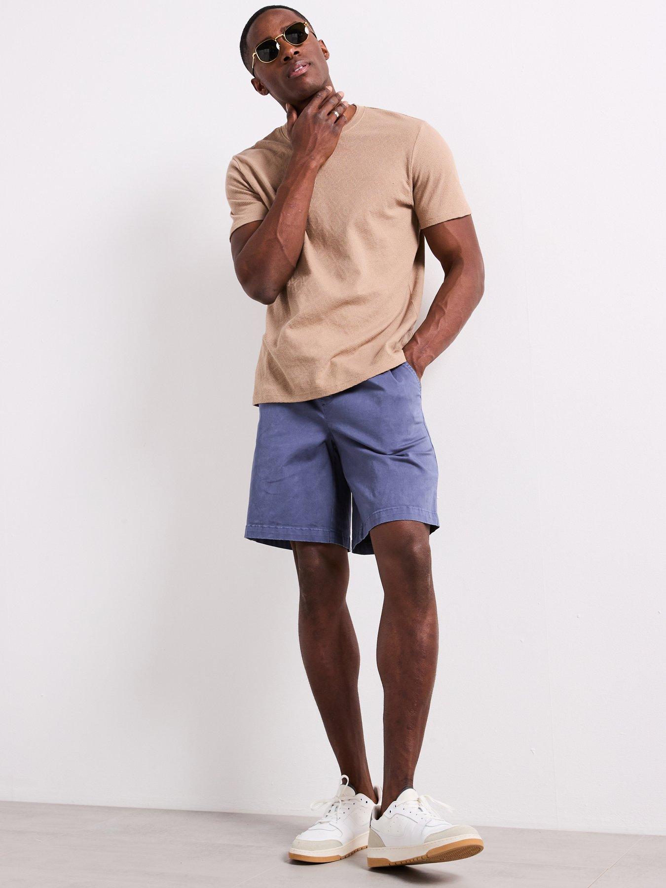 undefined Textured Jacquard T-shirt - Beige