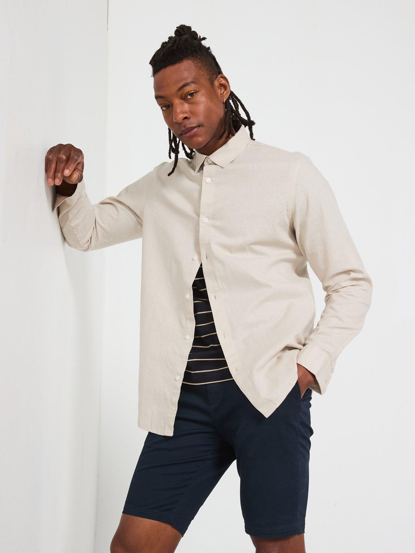Image 5 of 6 of Everyday Long Sleeve Linen Shirt - Stone