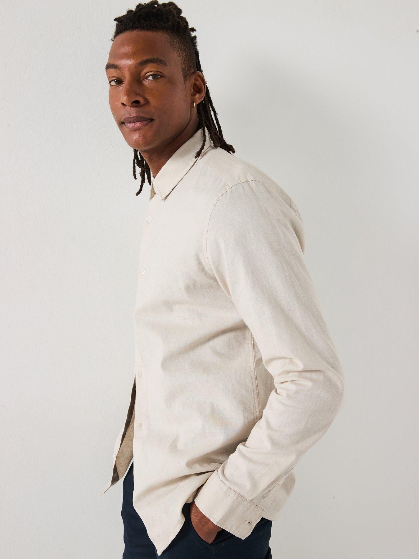 Image 6 of 6 of Everyday Long Sleeve Linen Shirt - Stone