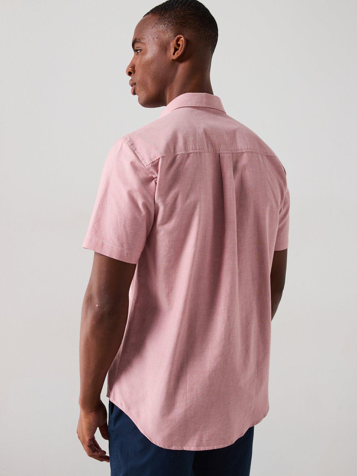 Image 2 of 6 of Everyday Short Sleeve Oxford Shirt - Pink