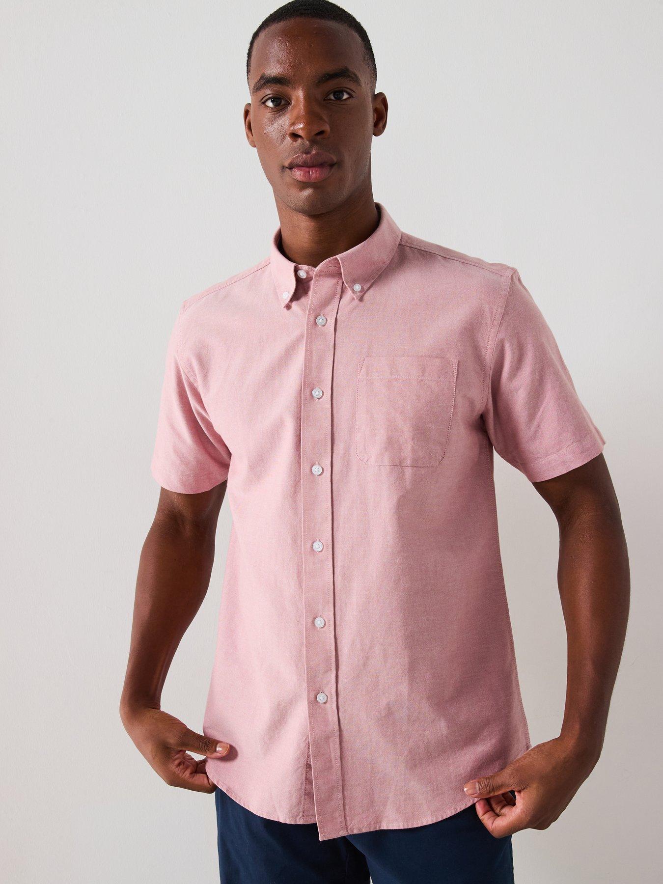 Image 5 of 6 of Everyday Short Sleeve Oxford Shirt - Pink