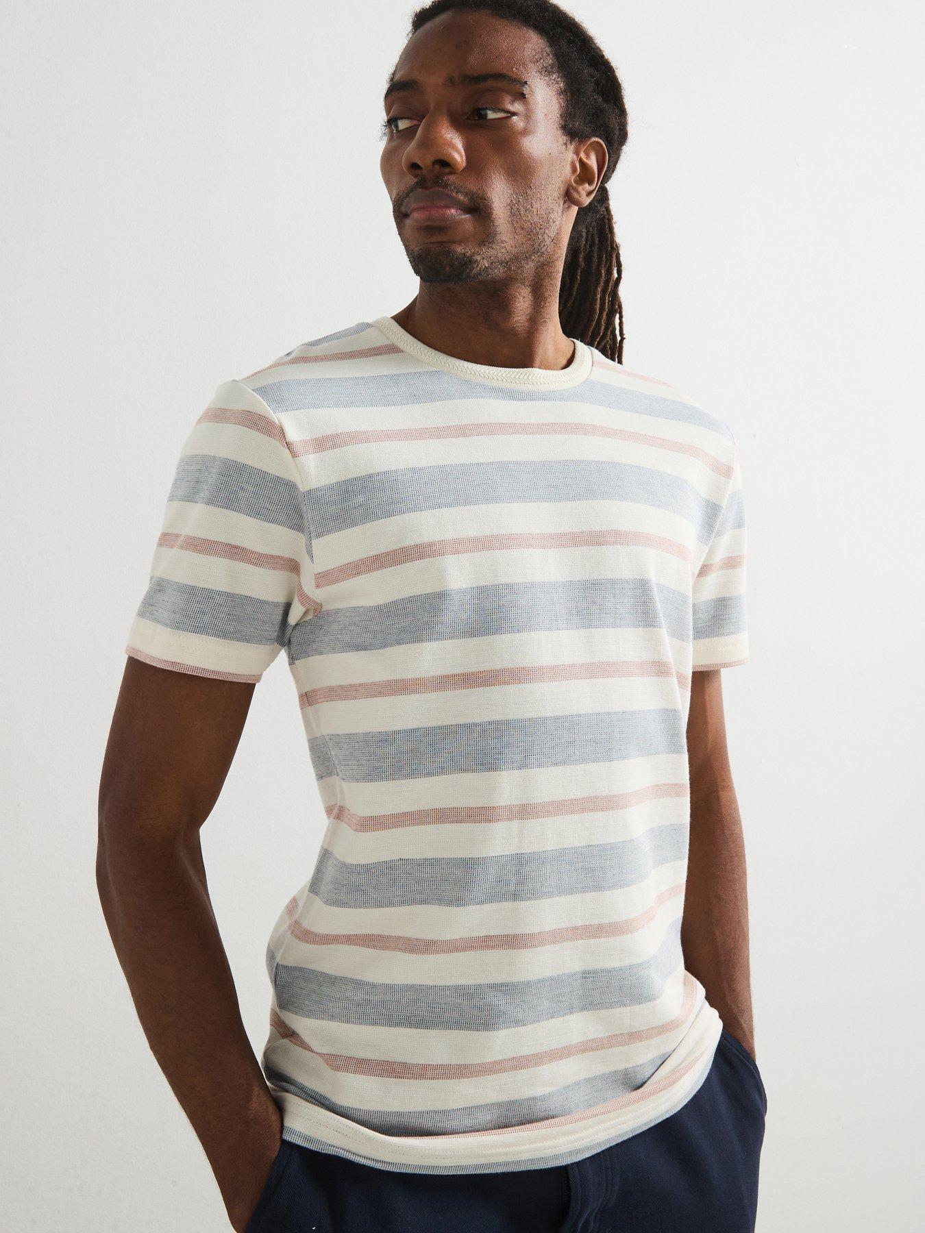 very-man-textured-stripe-t-shirt-ecrublue