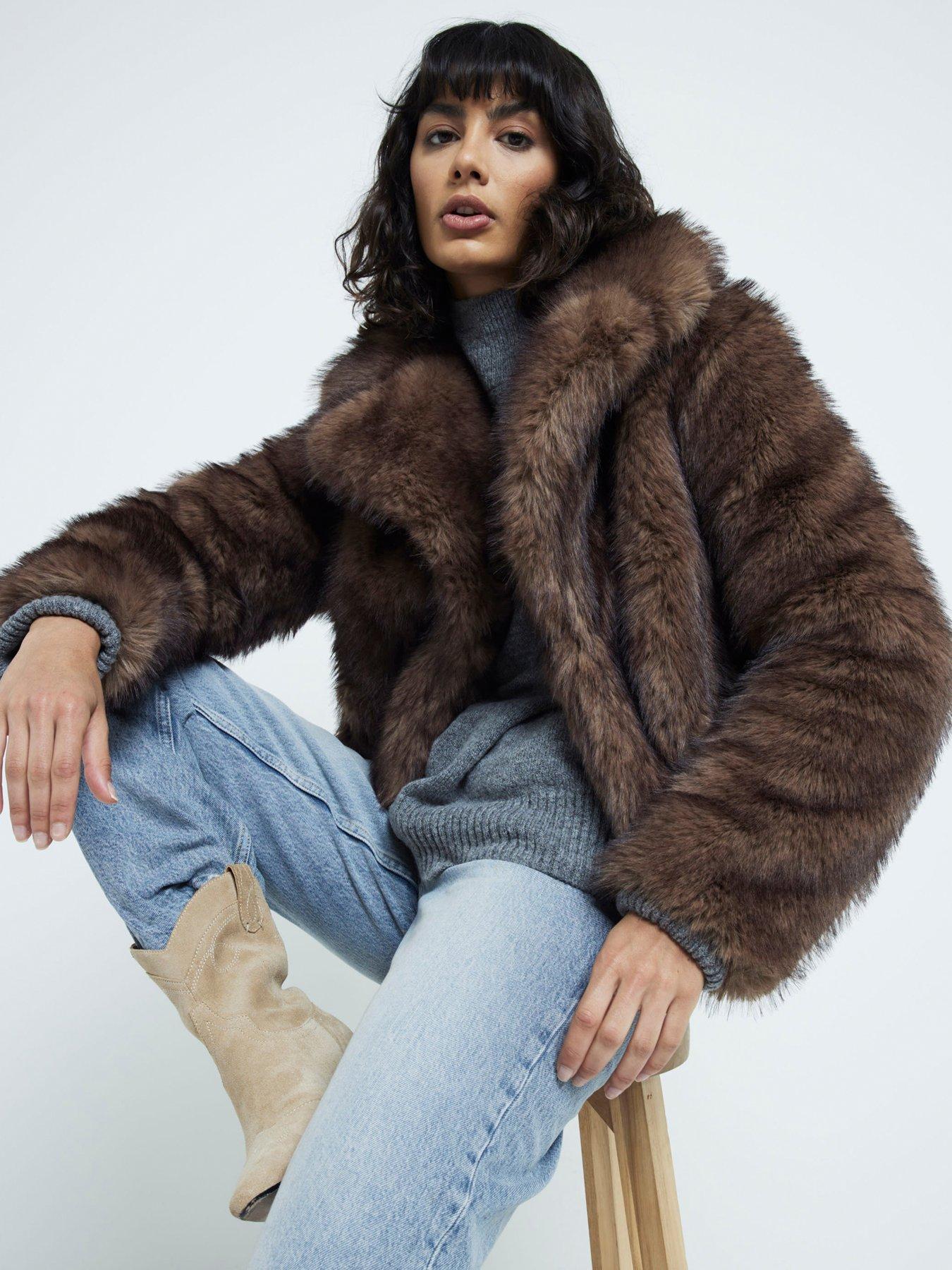 Casual faux fur jacket hotsell